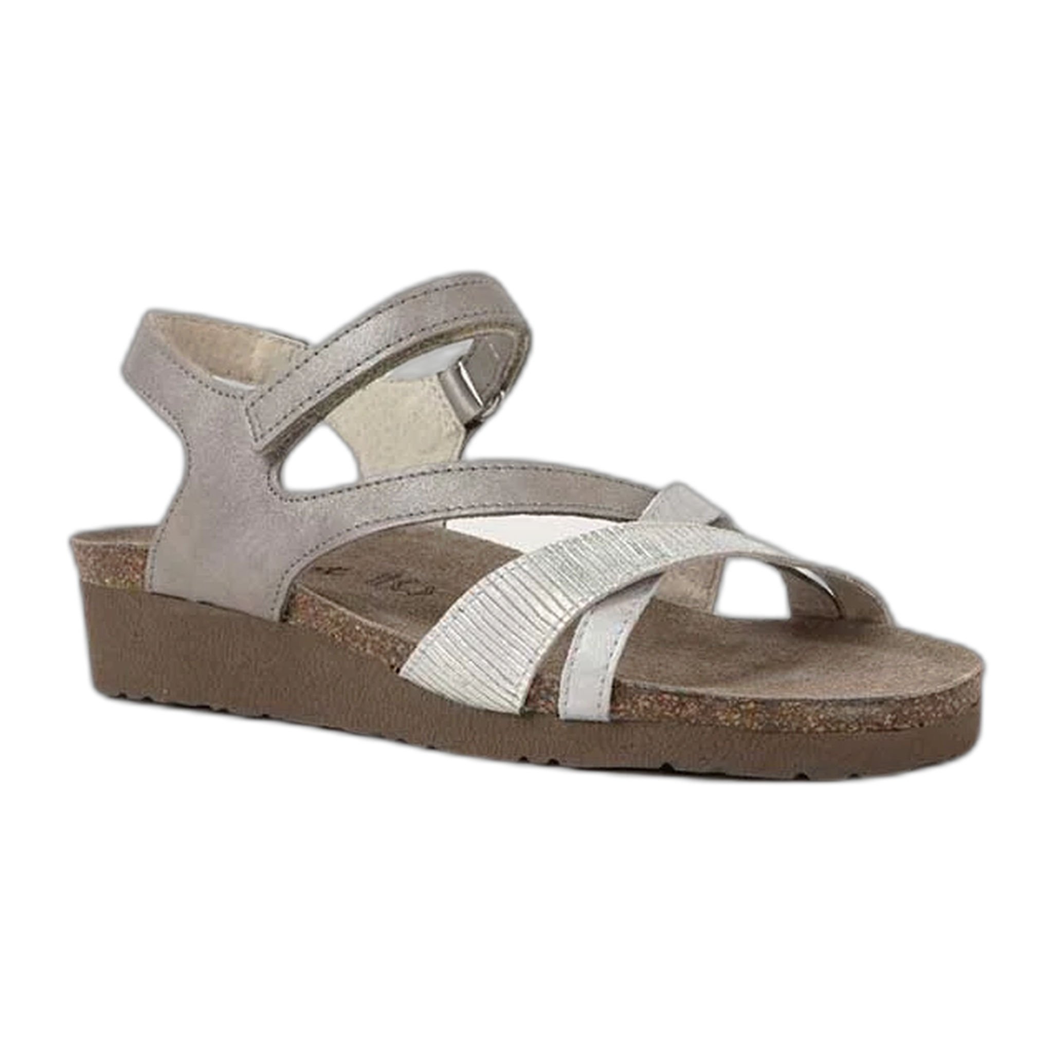 Naot - Sophia - Titanium Leather/Platinum Leather/Quartz Metallic Leather / M / 36