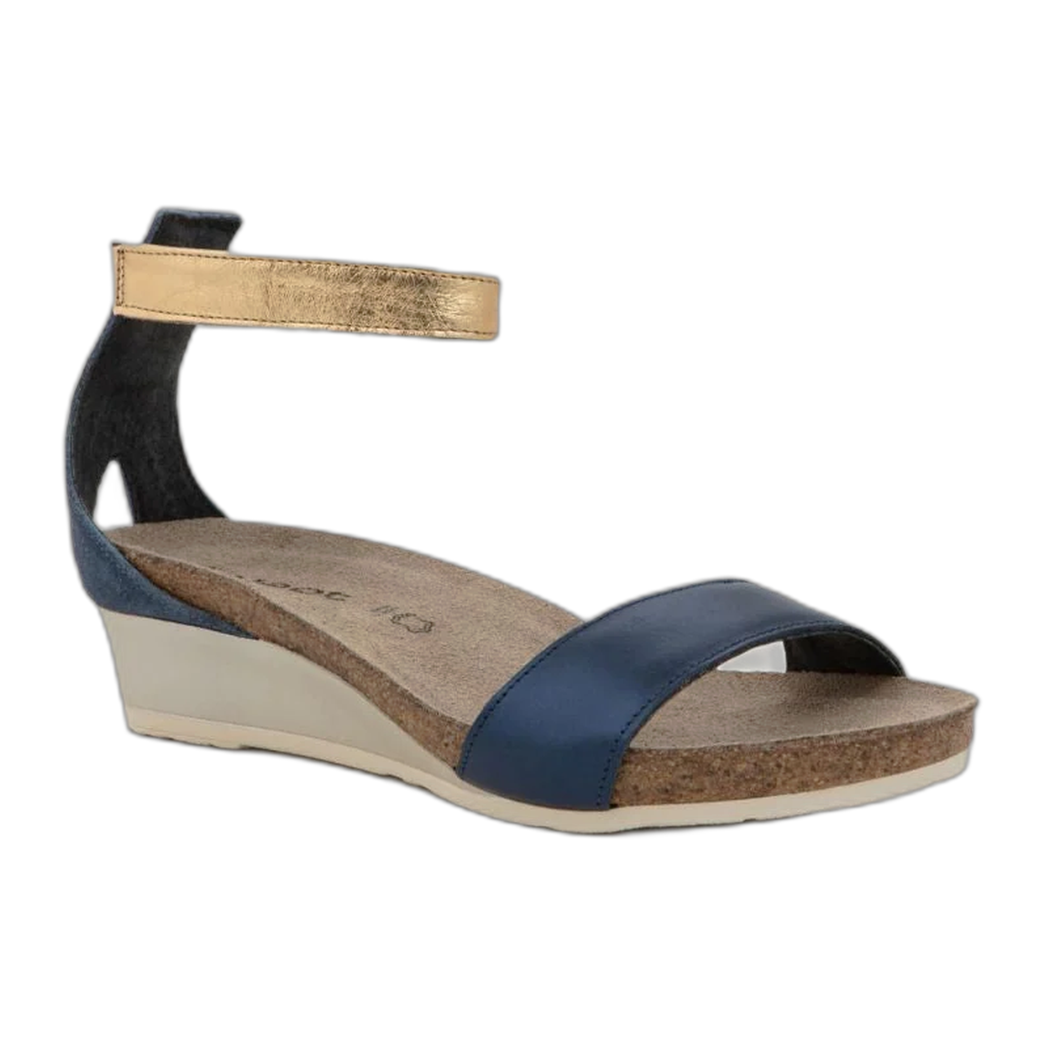 Naot - Pixie - Polar Sea Leather/Midnight Suede Leather/Dark Brass Leather / M / 35
