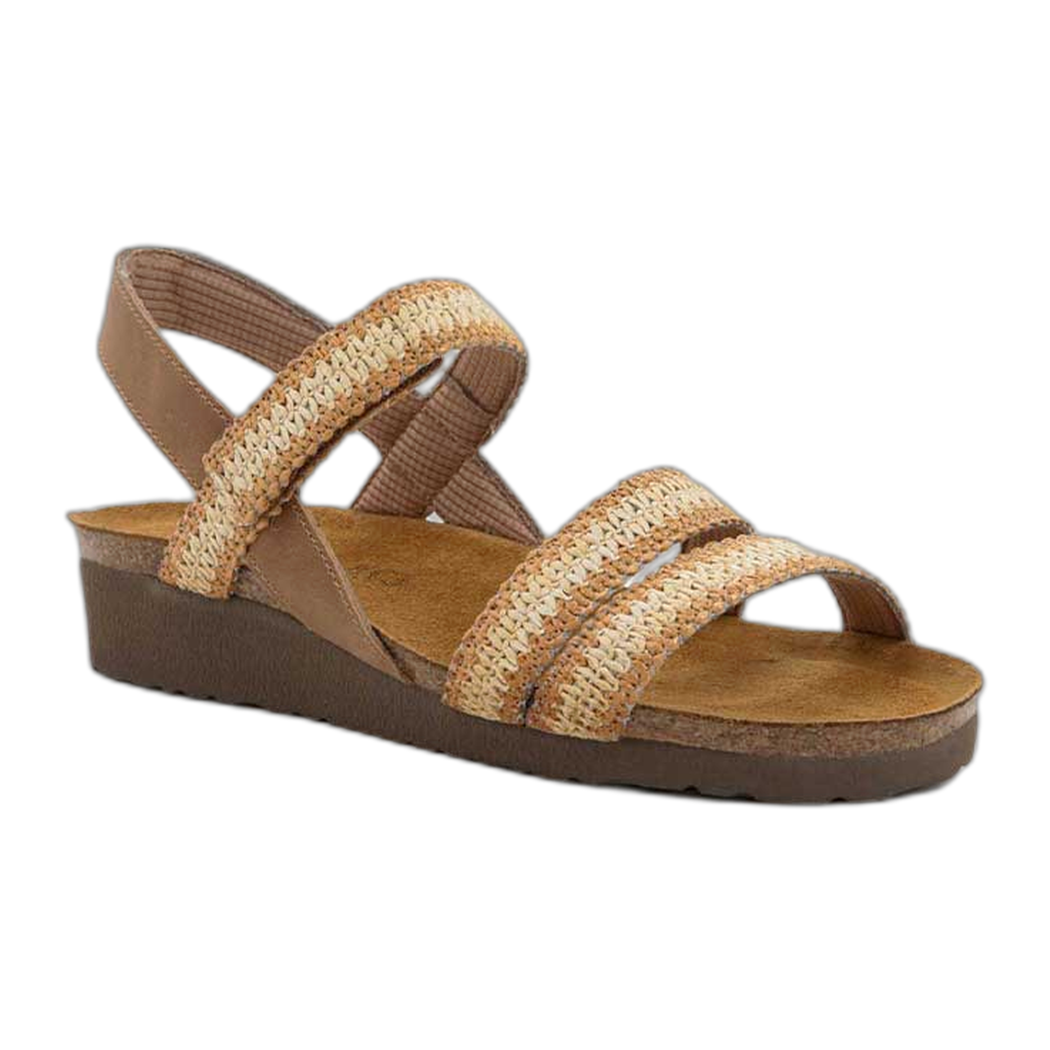 Naot - Kayla - Latte Brown Leather/Ivory Raffia / M / 36