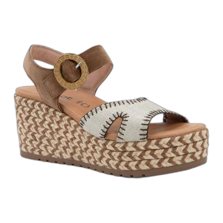 Majorca - Brown Cedar Suede/Linen Raffia / M / 37