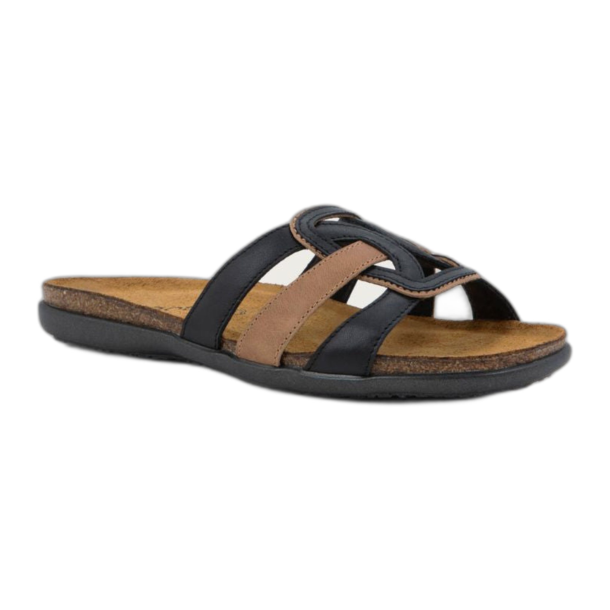 Naot - Liv - Jet Black Leather/Latte Brown Leather / M / 36