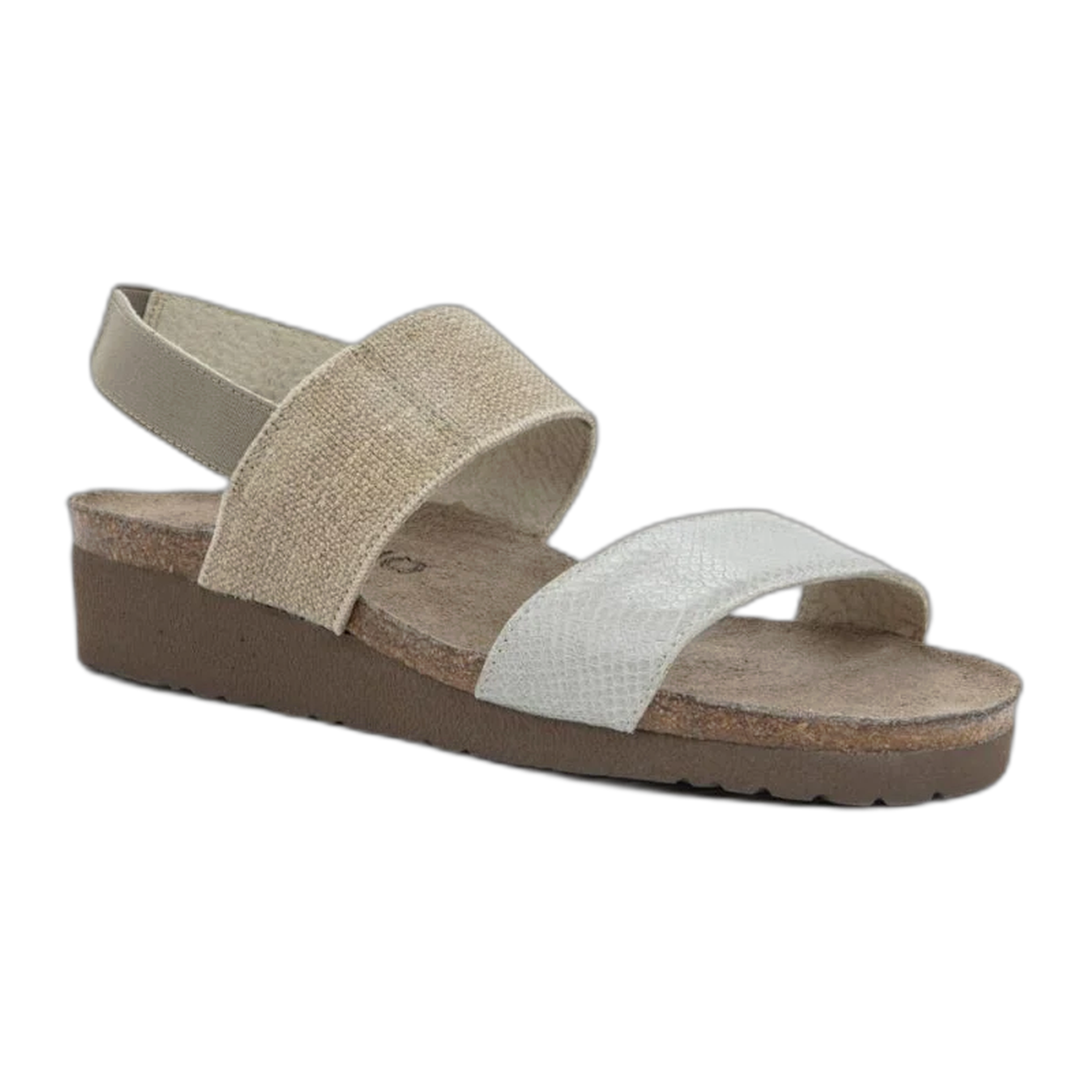 Naot - Amy - Beige Lizard Leather/Beige Elastic / W / 35
