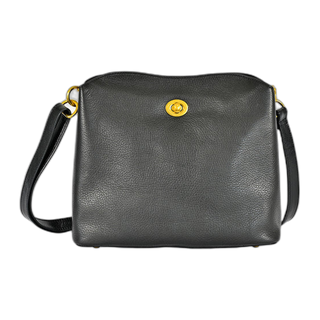 Giselle Lock Crossbody - Black
