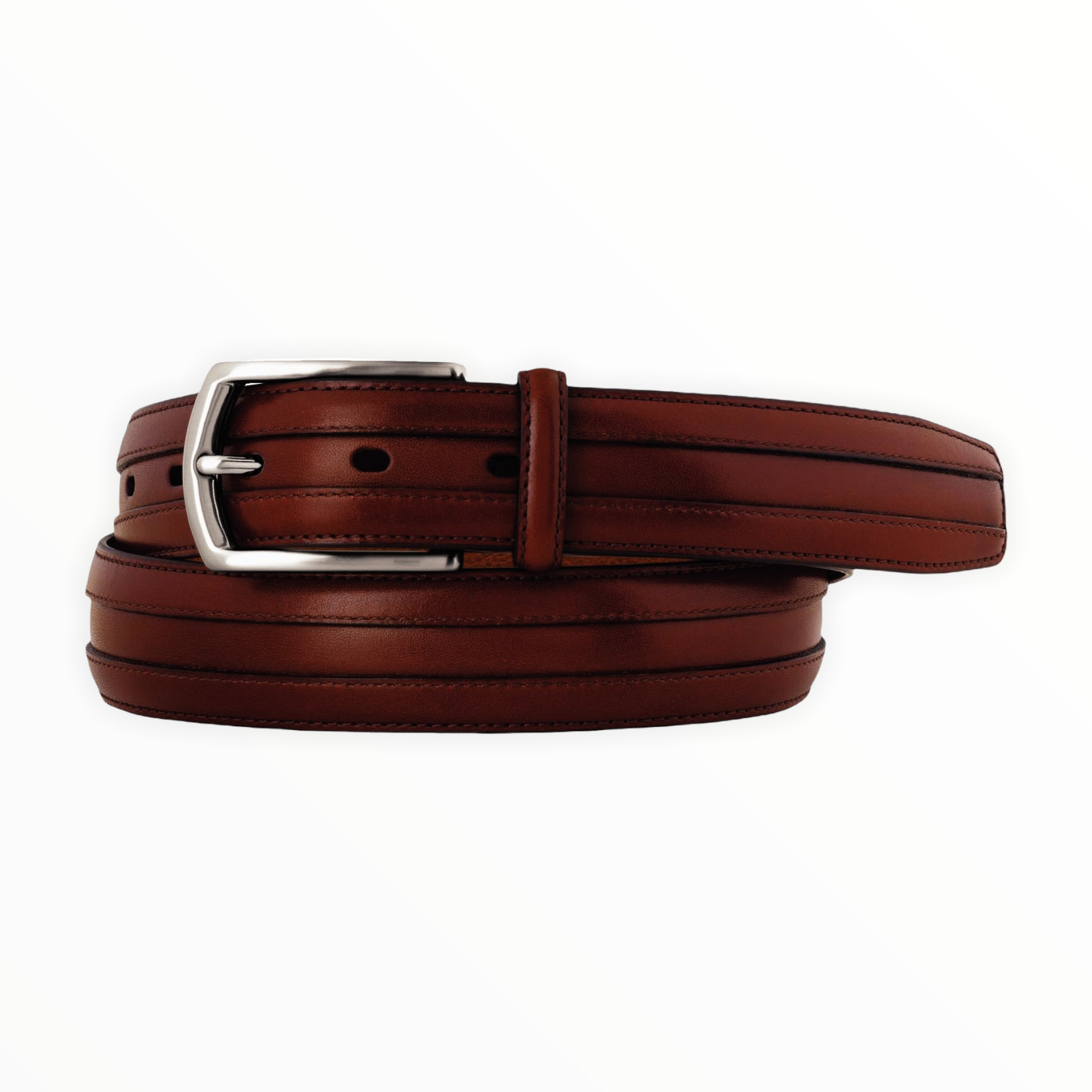 Johnston & Murphy - Double Calf Belt - Cognac / 32