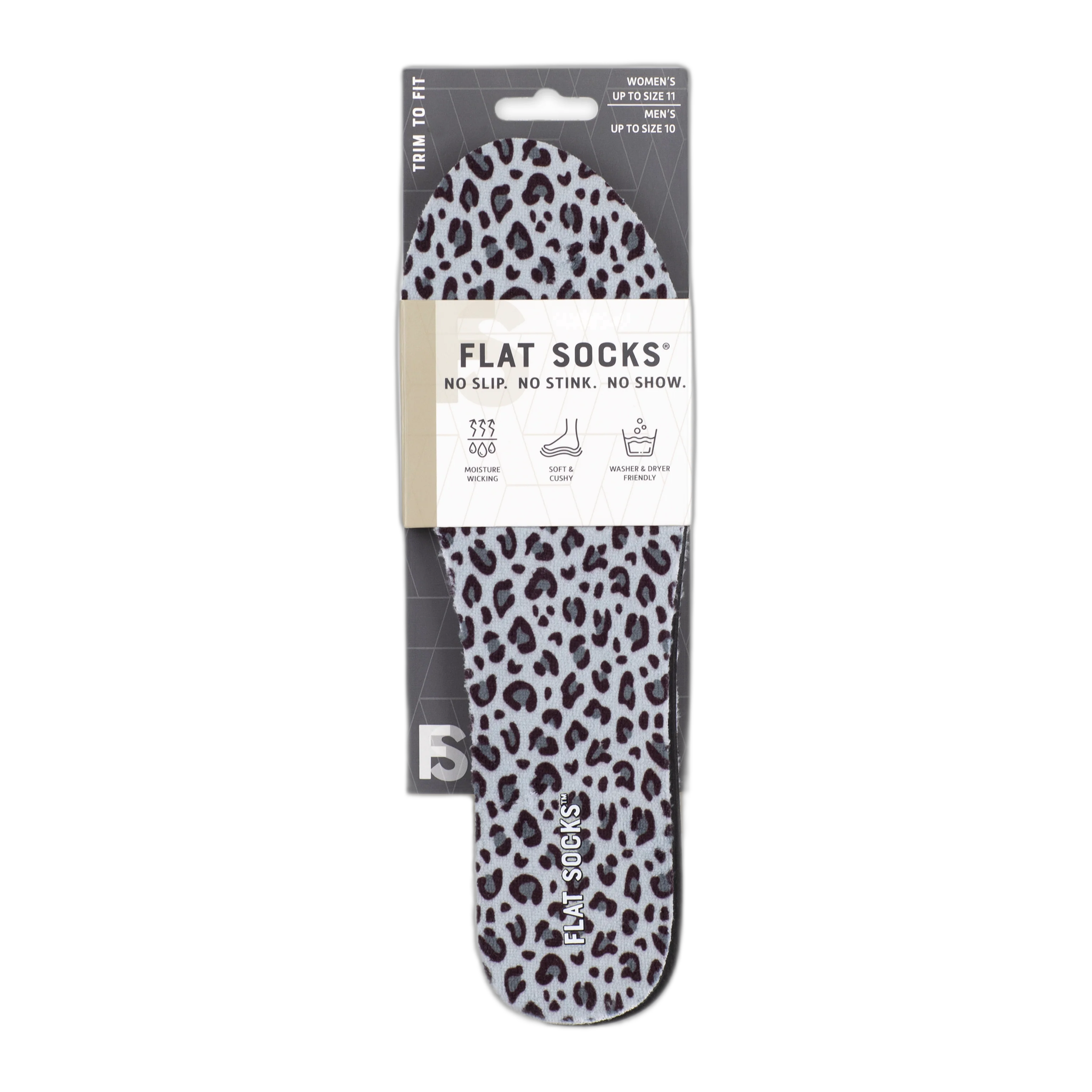 Flat Socks® - Flat Socks - S / Snow Leopard