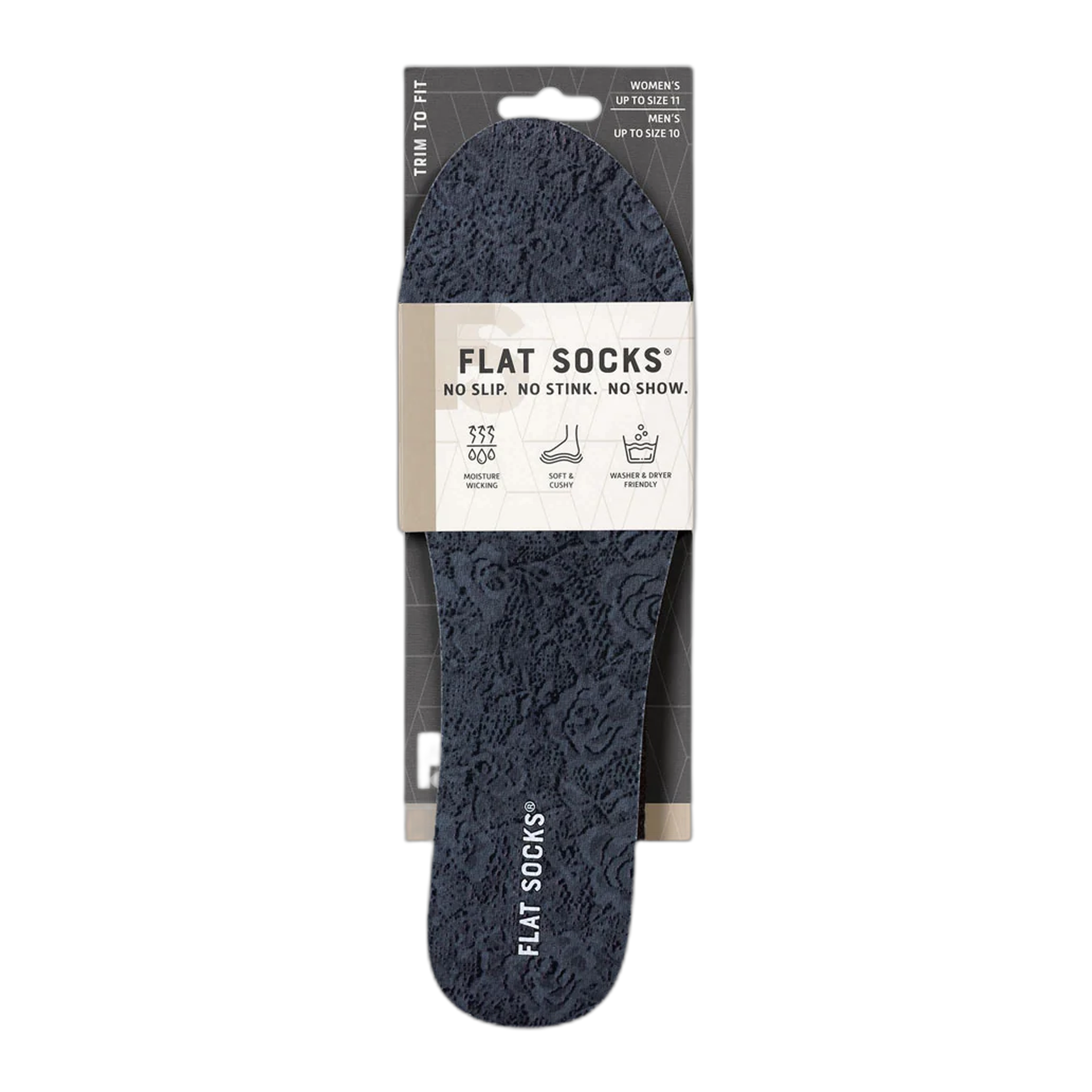 Flat Socks® - Flat Socks - S / Dark Lace