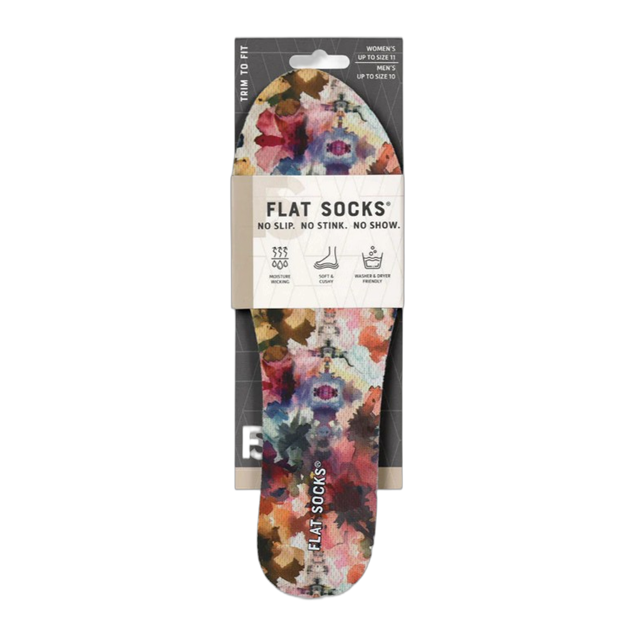 Flat Socks® - Flat Socks - One Size / Watercolor Wildflower