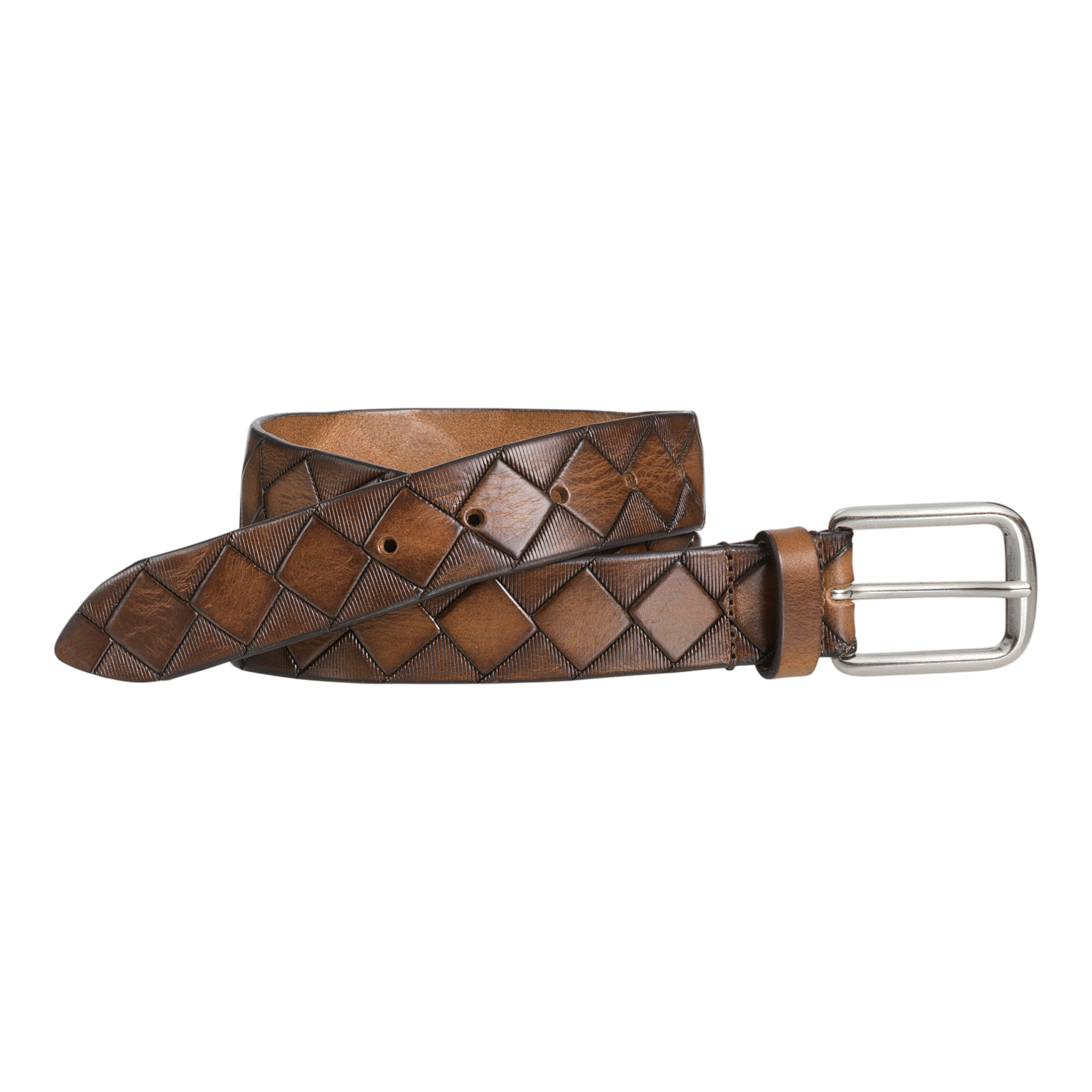 Johnston & Murphy - Basketweave - Tan Leather / 34