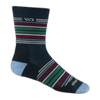 Men's Multi Stripe Cushioned Micro Crew Socks