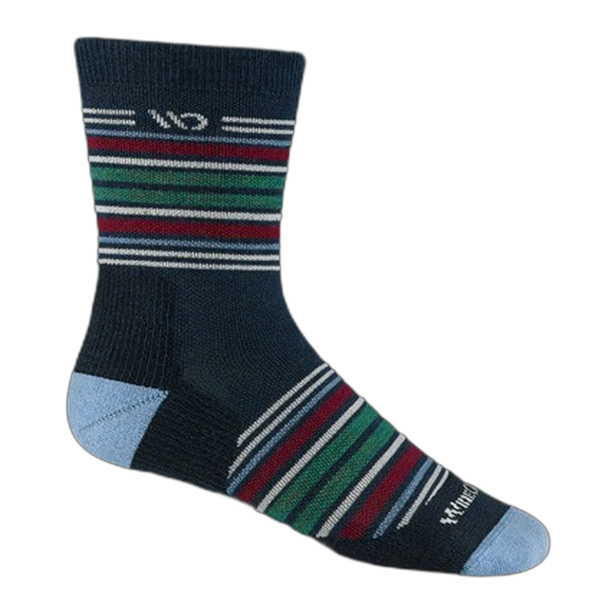 Men's Multi Stripe Cushioned Micro Crew Socks
