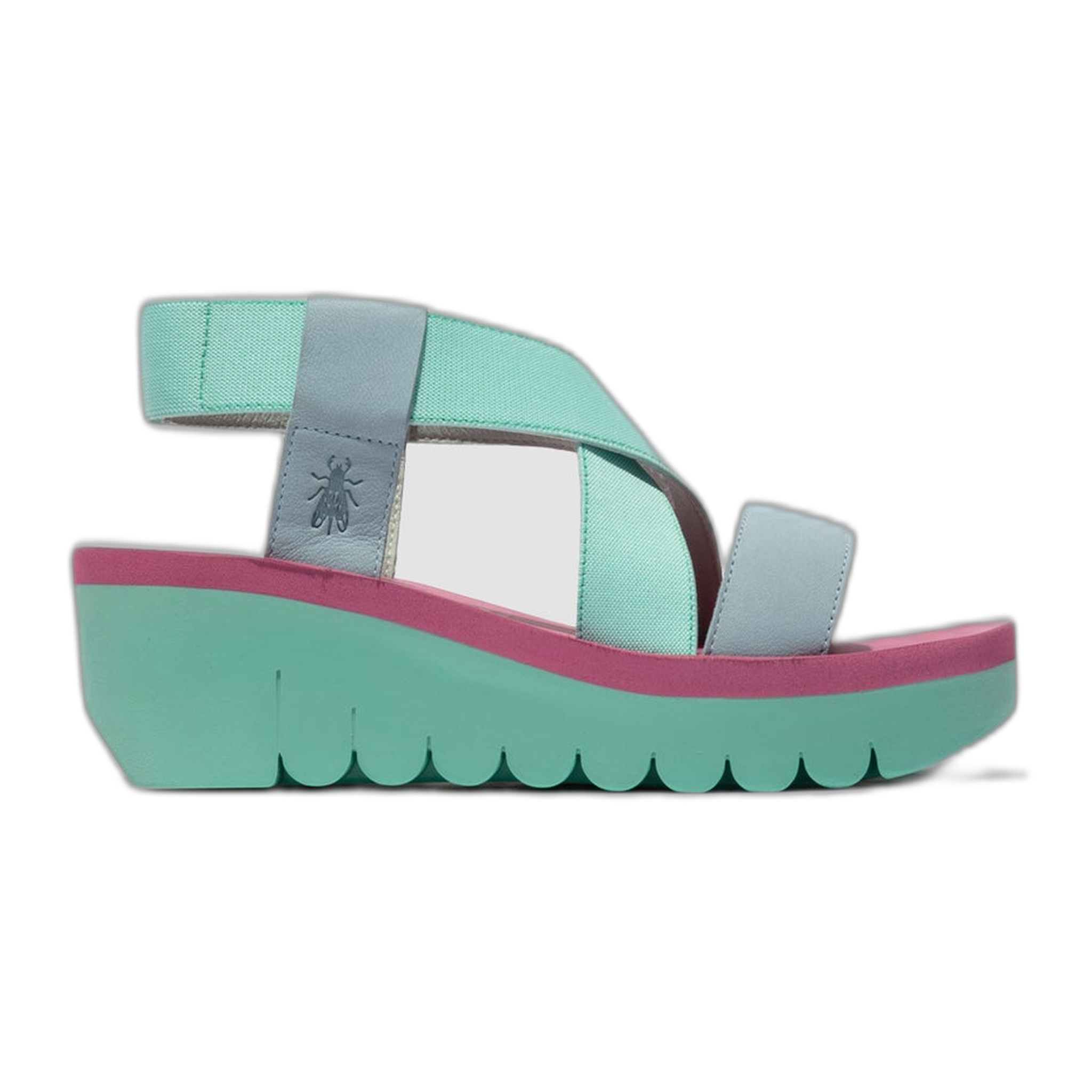 Fly London - Yabi - Sky Blue/Mint/Lilac / M / 41