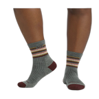 Women's Multi Stripe Cushioned Micro Crew Socks