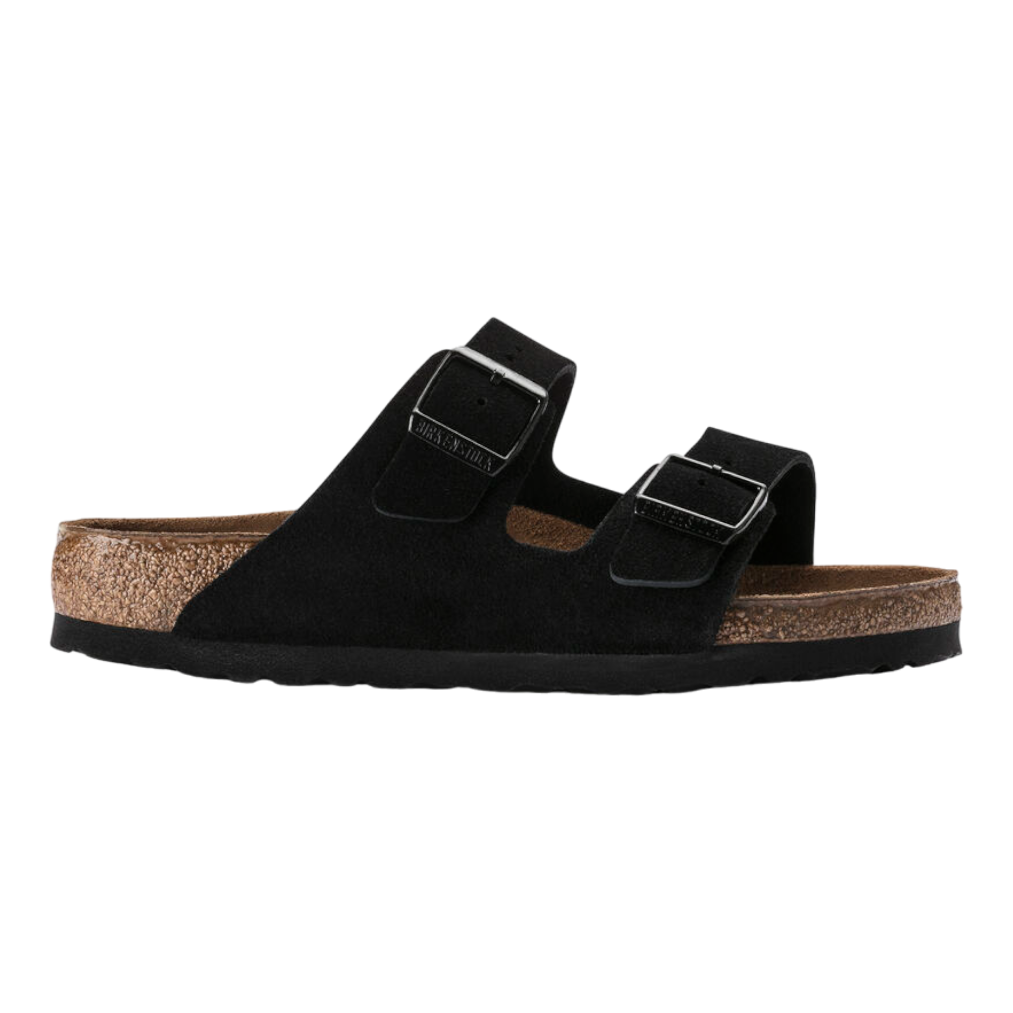 Birkenstock - Arizona Soft Footbed Suede Leather - Black / M / 38
