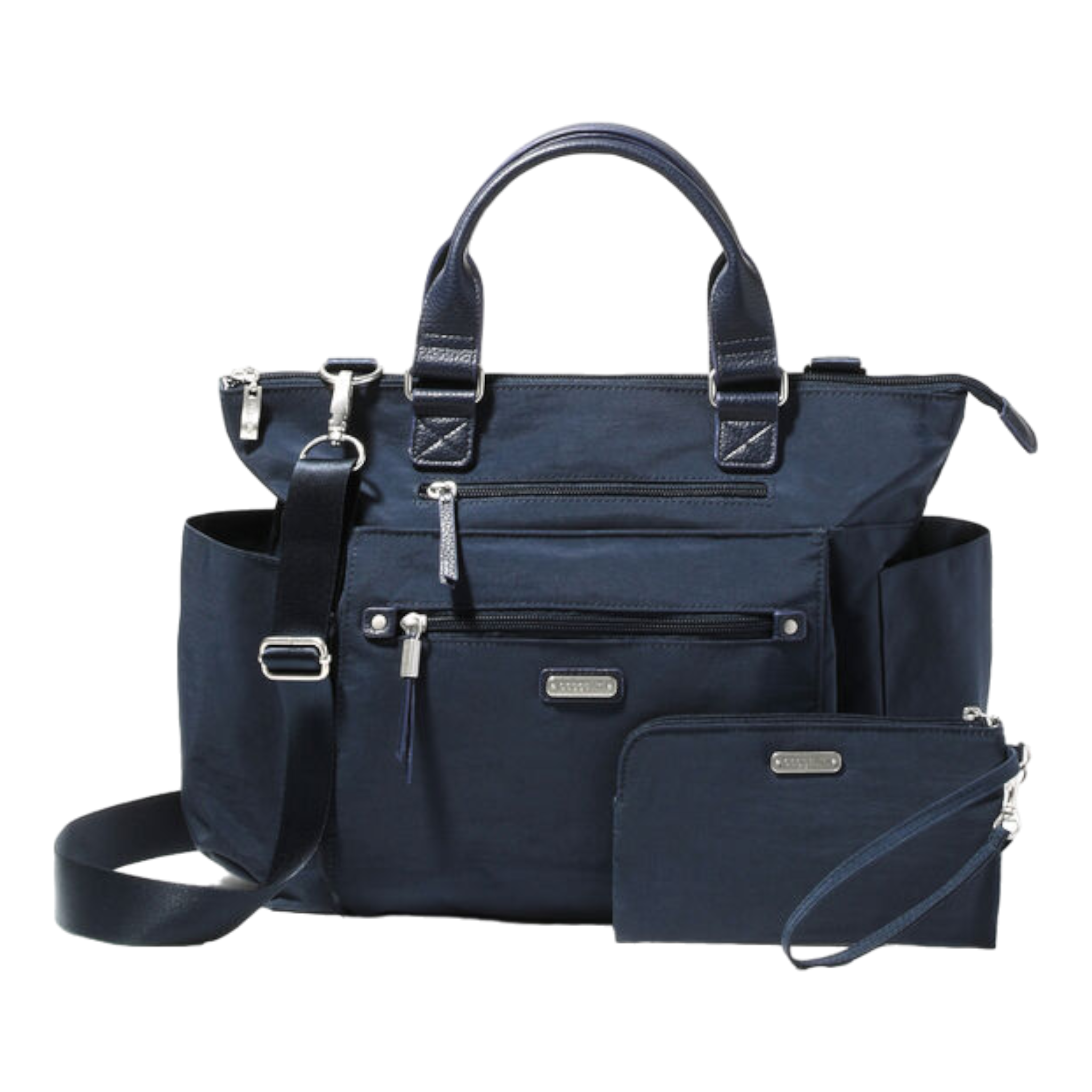 Baggillini - 3-In-1 Convertible Backpack With RFID Phone Wristlet - French Navy