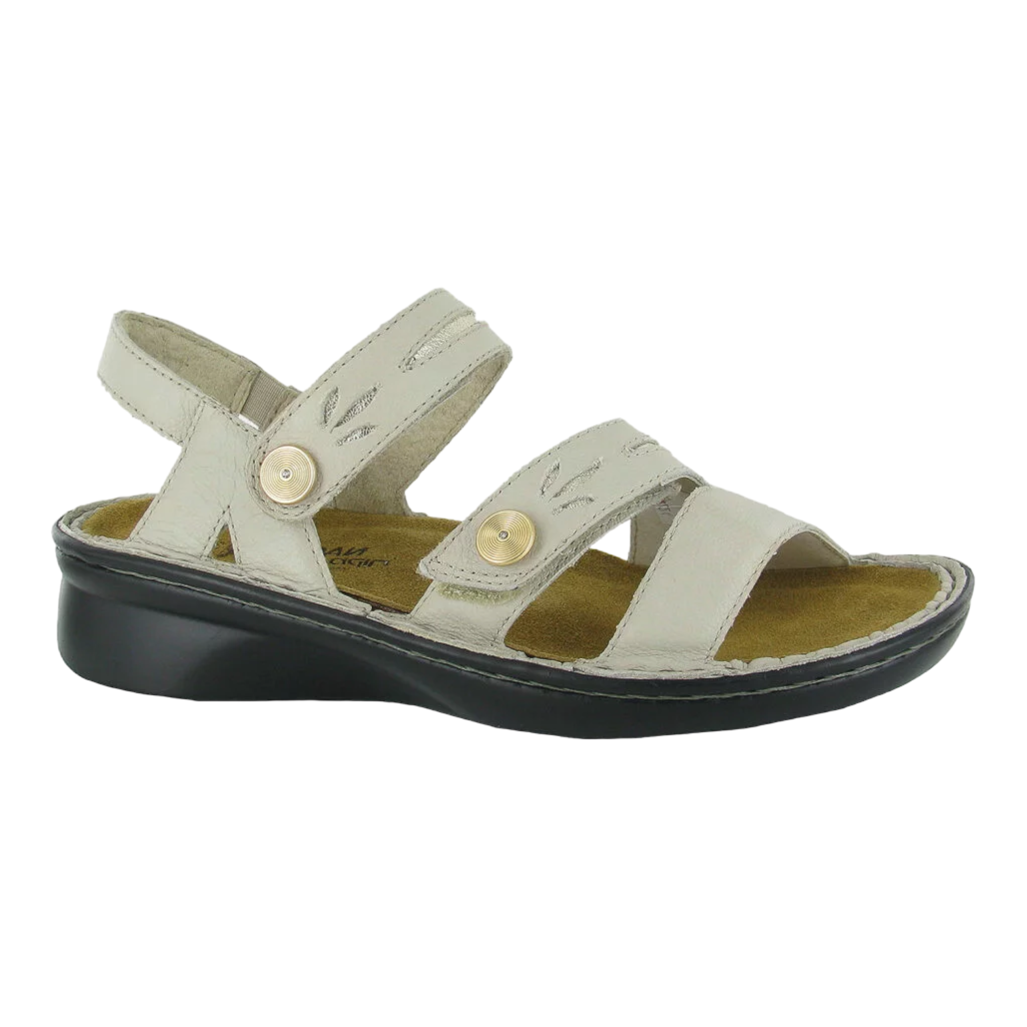 Naot - Cadence - Soft Ivory Leather/Glass Gold / M / 37