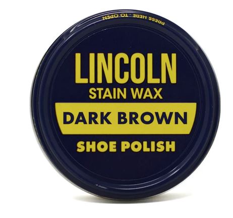 Lincoln - Original Stain Wax Shoe Polish - Dark Brown / One Size