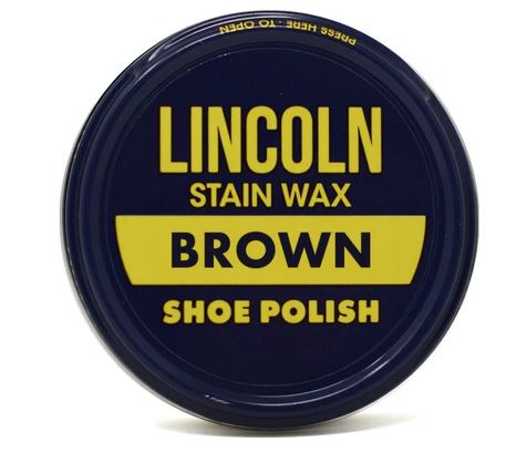 Lincoln - Original Stain Wax Shoe Polish - Brown / One Size