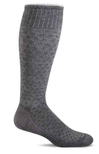 SockWell - Men's Shadow Box | Moderate Graduated Compression Socks - CHARCOAL / M/L