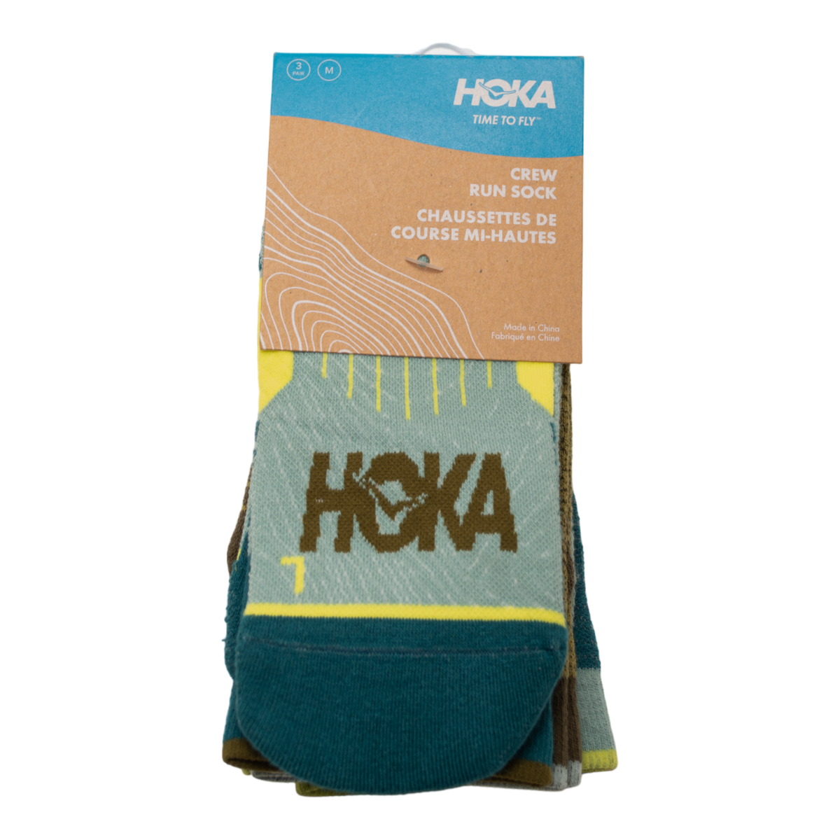 HOKA - All Gender Crew Run Sock 3-Pack