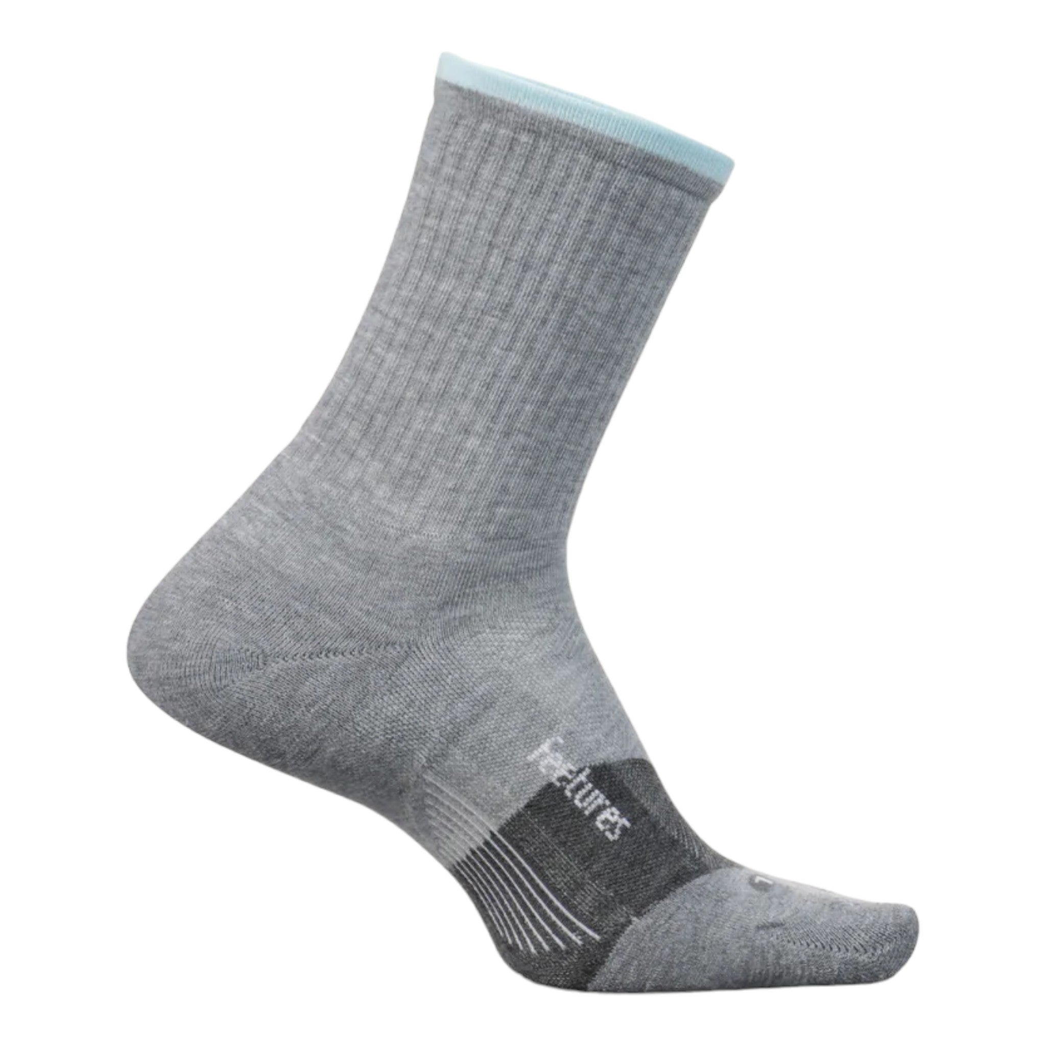 Feetures - Trail Max Cushion Mini Crew - Light Gray / S