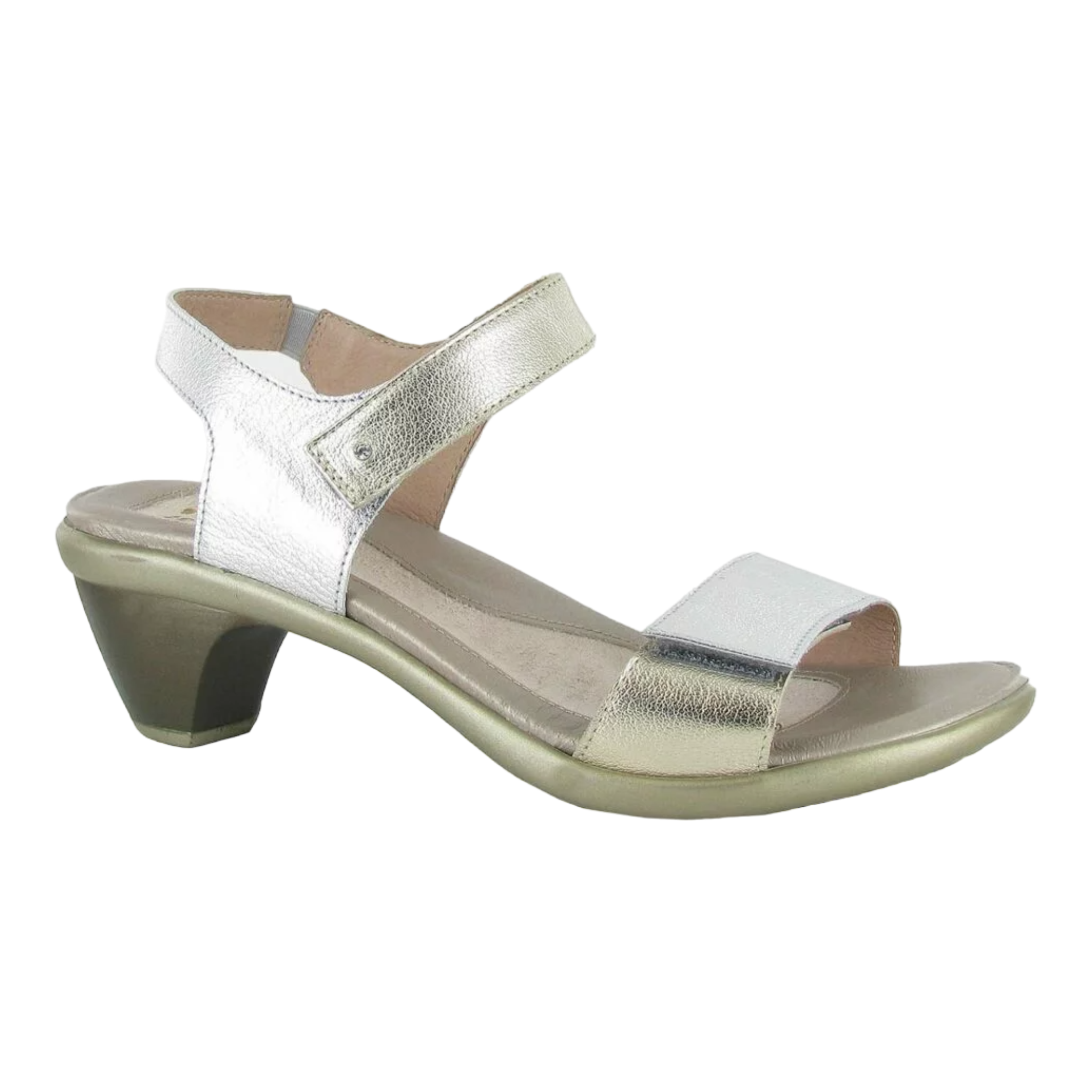 Naot - Extant - Soft Silver Leather/Radiant Gold Leather / M / 35