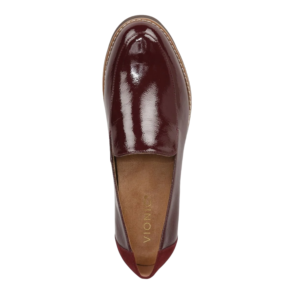 Women's Vionic Kensley Shoes 7 Syrah Crinkle Patent