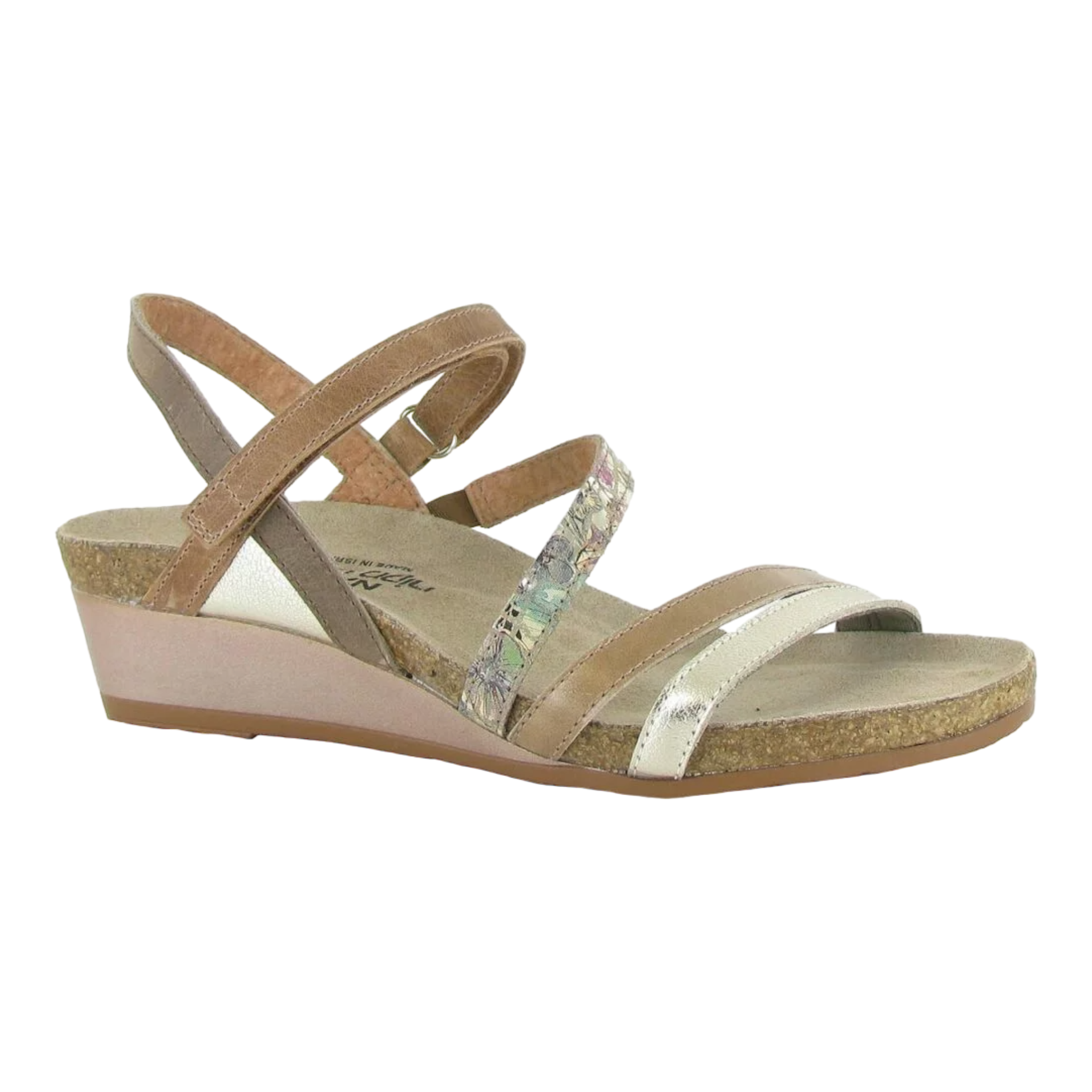 Naot - Hero - Radiant Gold/Golden Floral/Arizona Tan Leather / M / 36