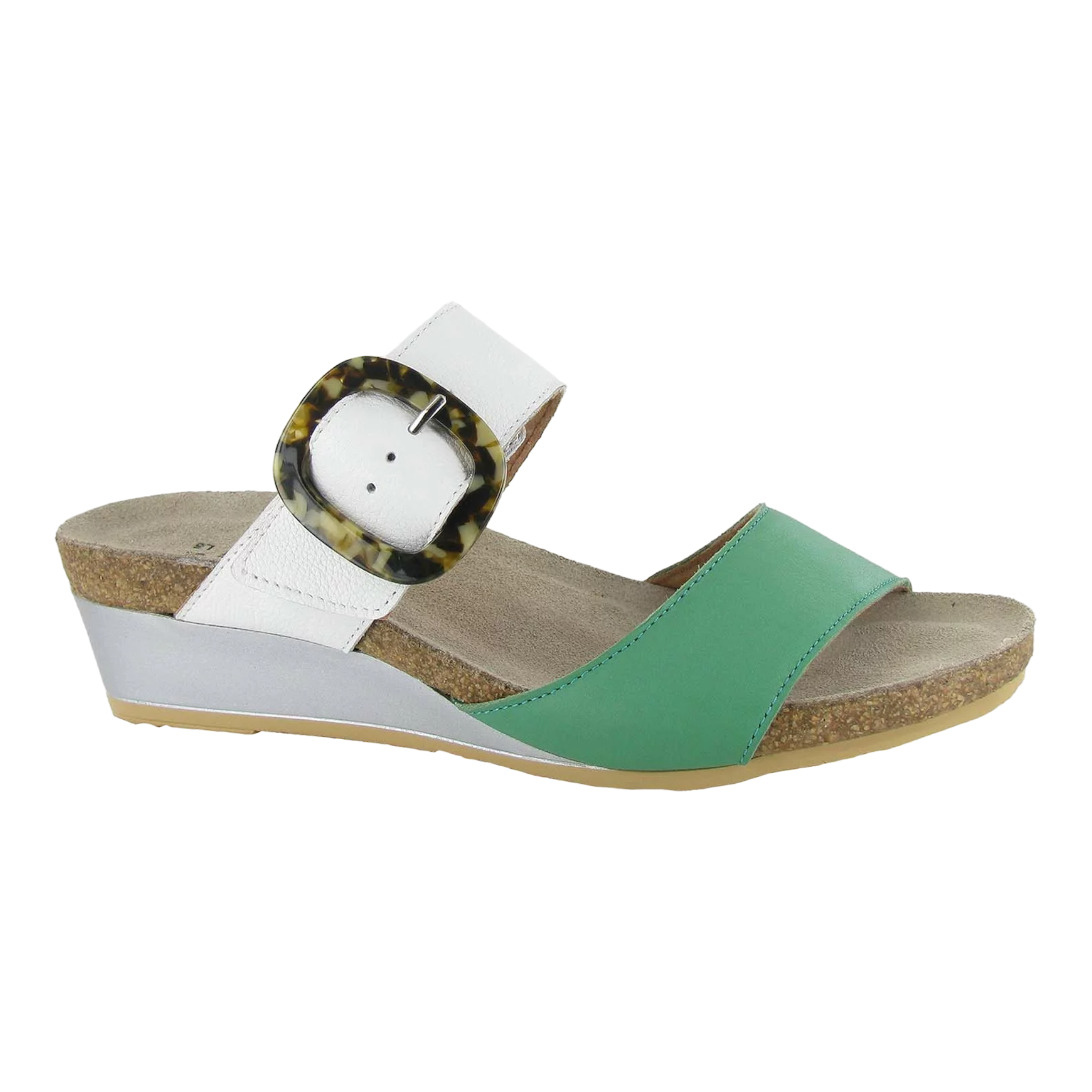 Naot - Kingdom - Soft Jade Leather/Soft White Leather / M / 38