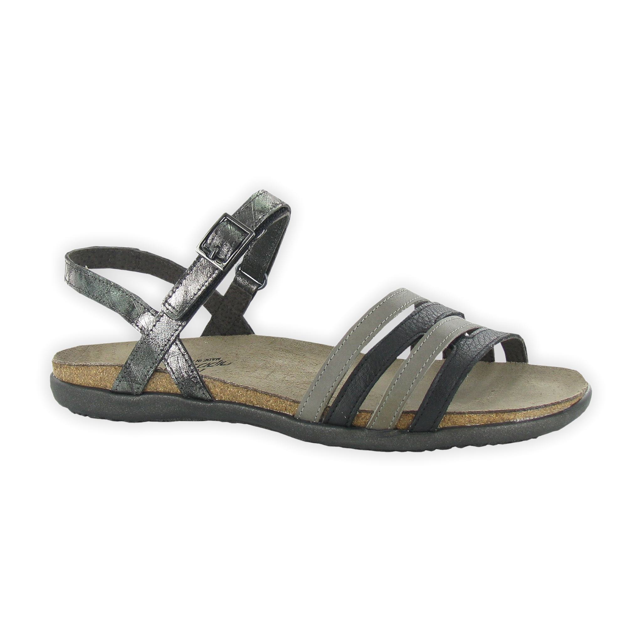 Naot - Lucy - Soft Black/Fog Grey/Metallic Onxy / M / 35