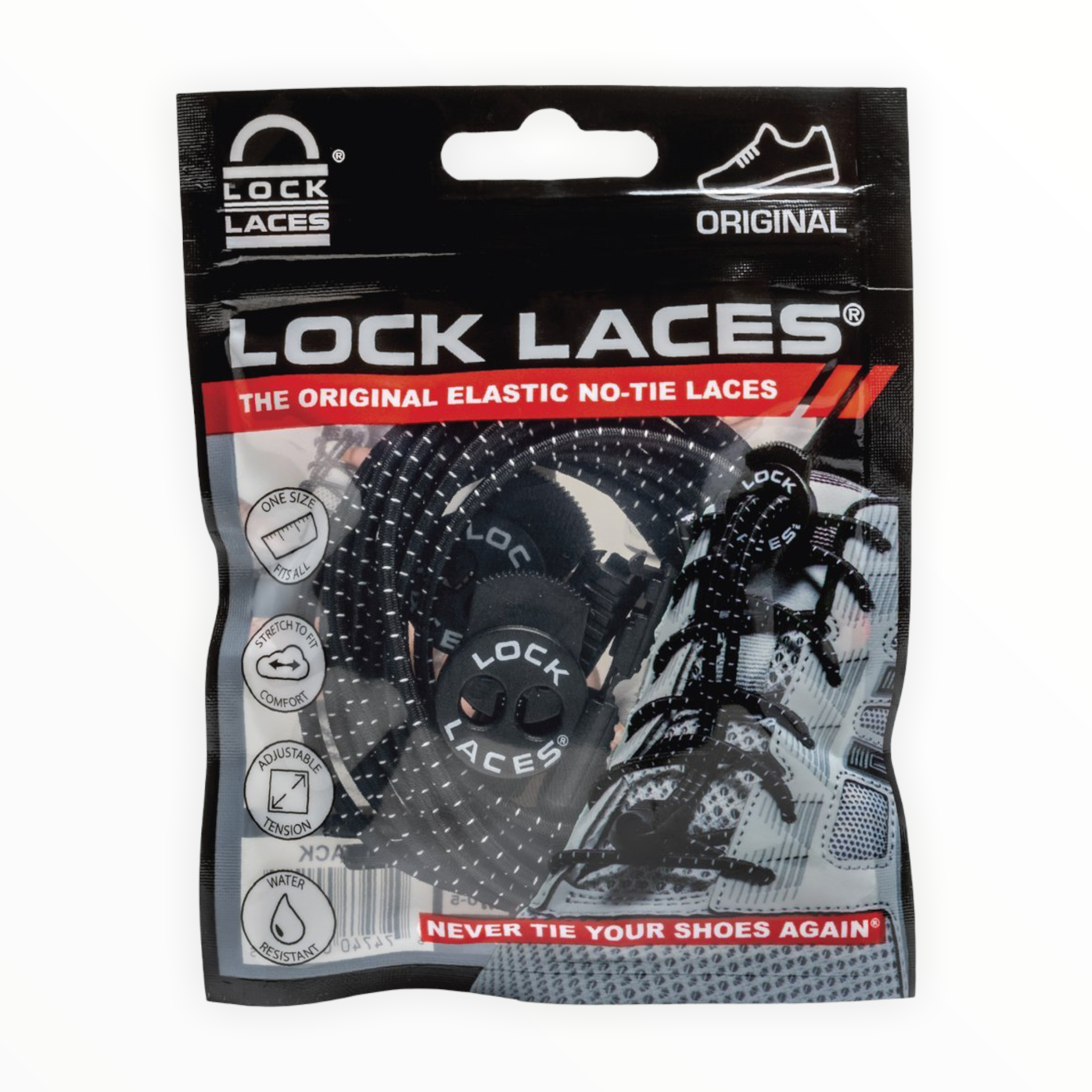 Lock Laces - Original Lock Laces® - BLACK / ONE SIZE