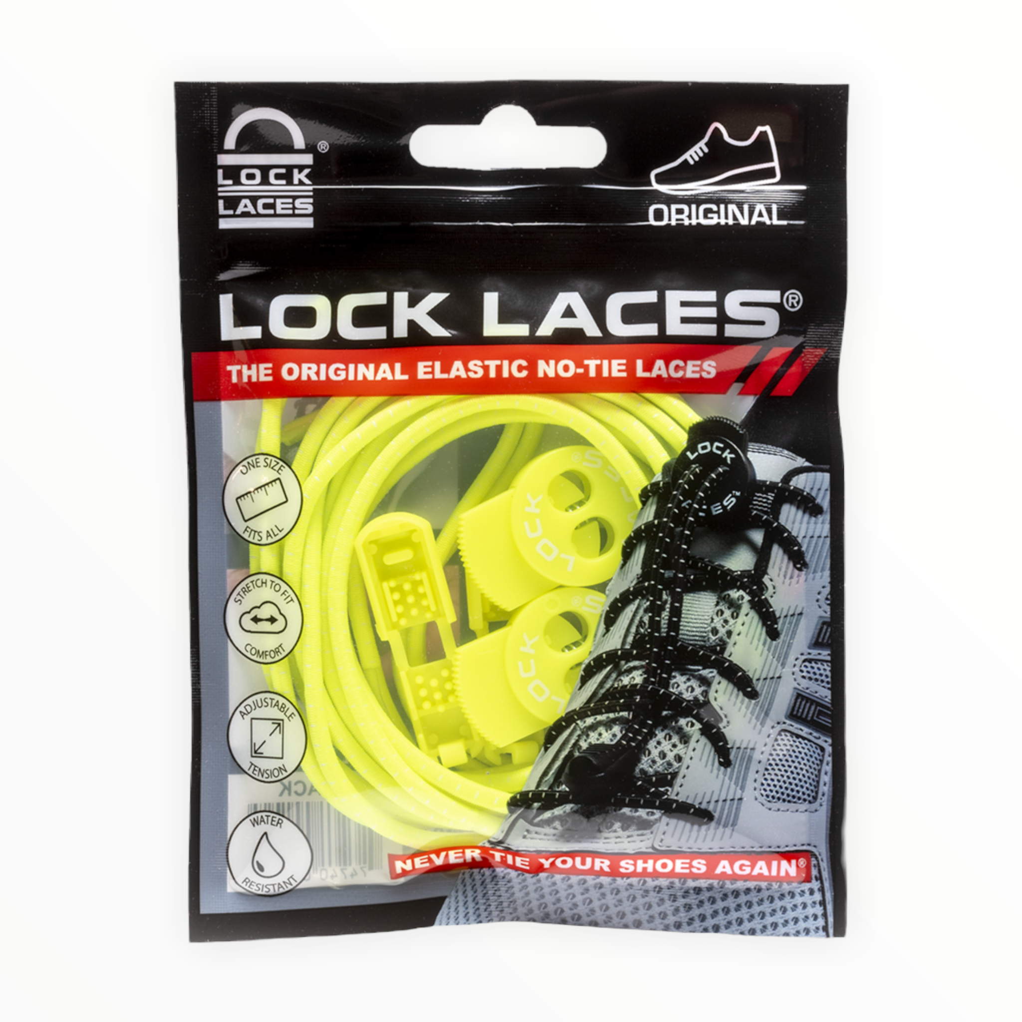 Lock Laces - Original Lock Laces® - NEON YELLOW / ONE SIZE