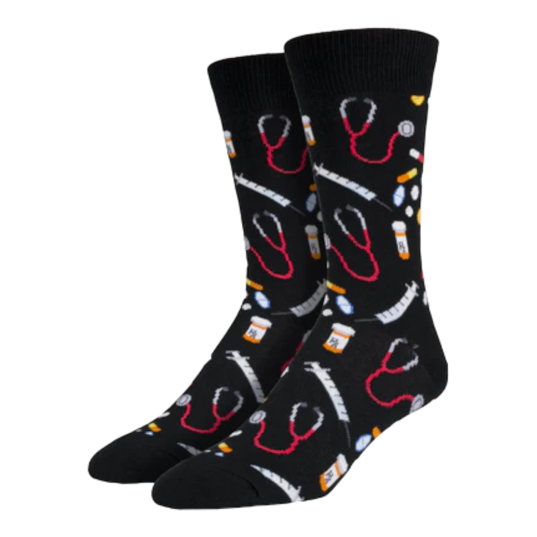 Socksmith - Men's Meds Socks - Black / ONE SIZE