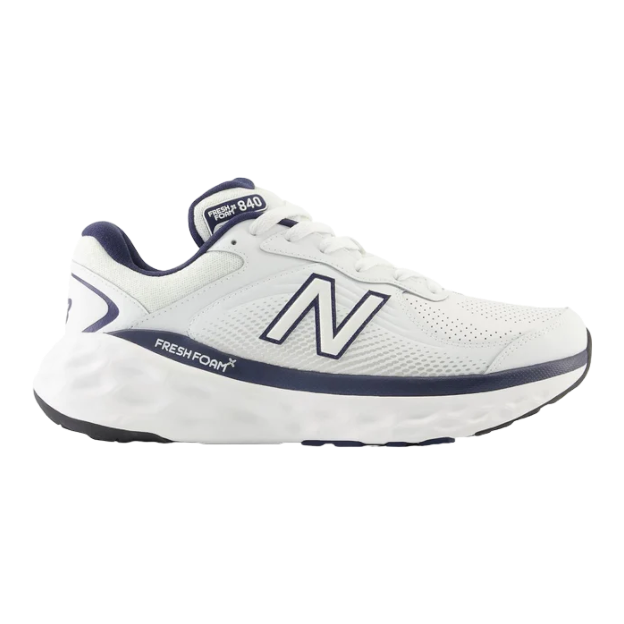 New Balance - Fresh Foam 840 - White/Team Navy / M / 13