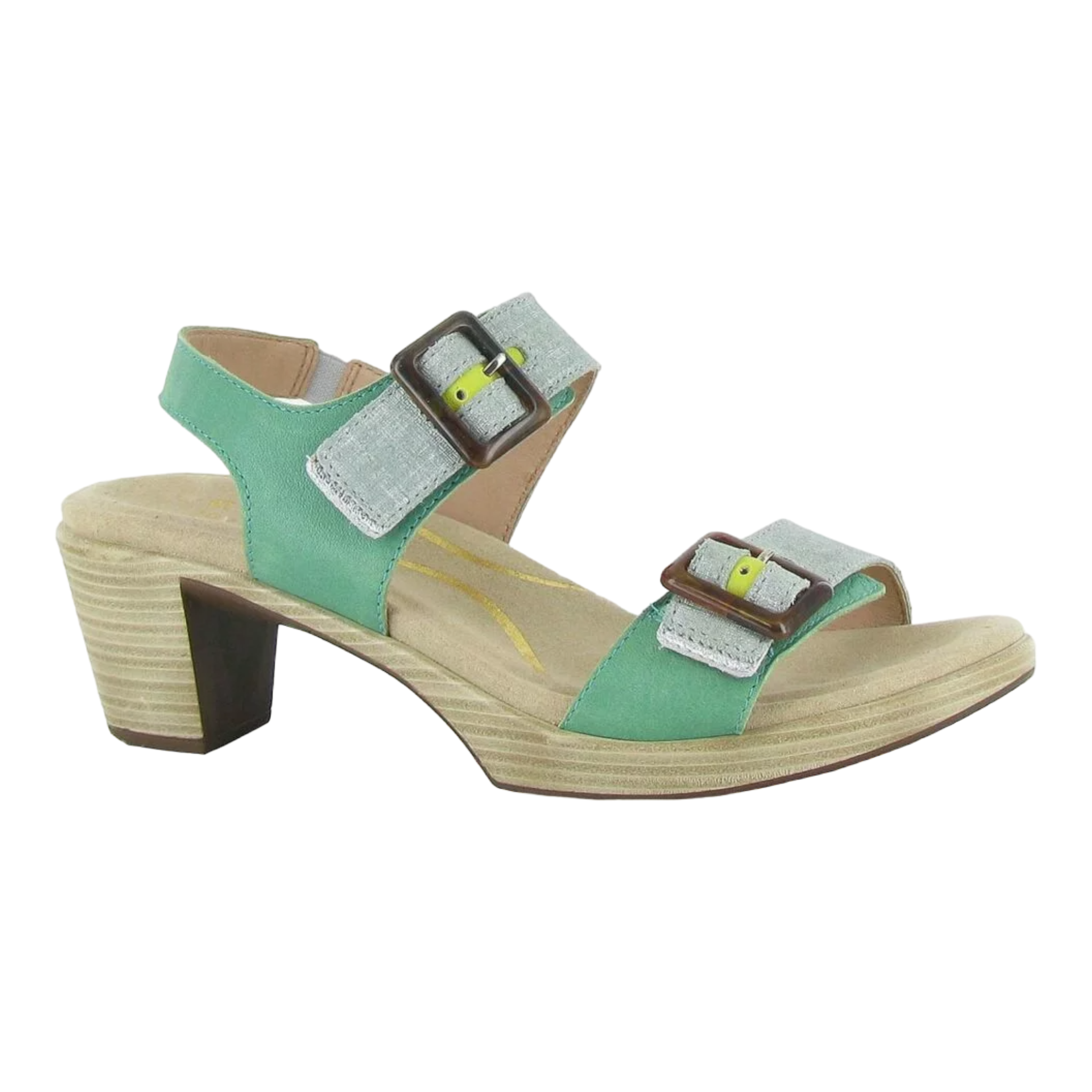 Naot - Mode - Jade/Teal/Lime/Soft Silver Leather Combination / M / 37