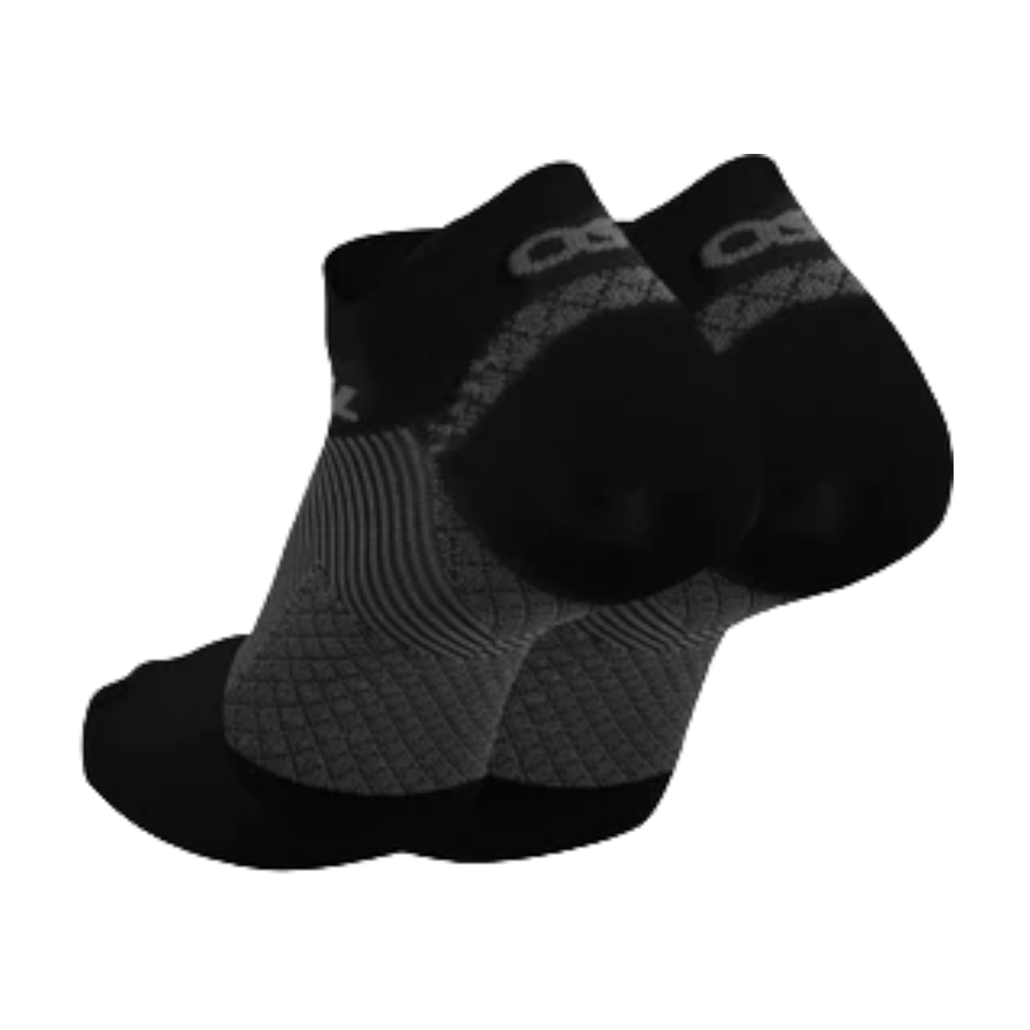 Os1st - Plantar Fasciitis Socks - No Show - Black / M
