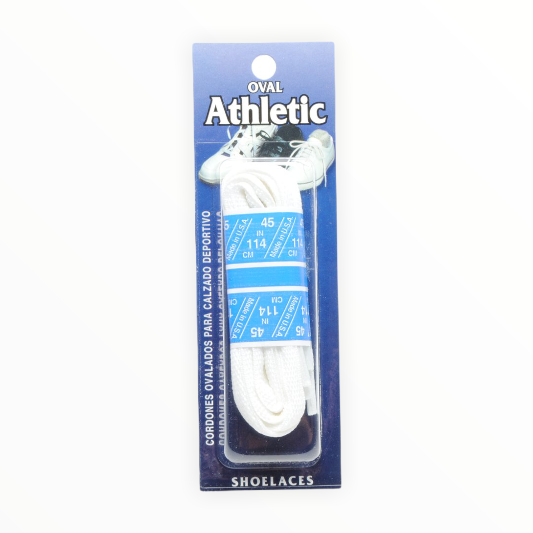 Sole Choice - Oval Athletic Shoe Lace - WHITE / 45