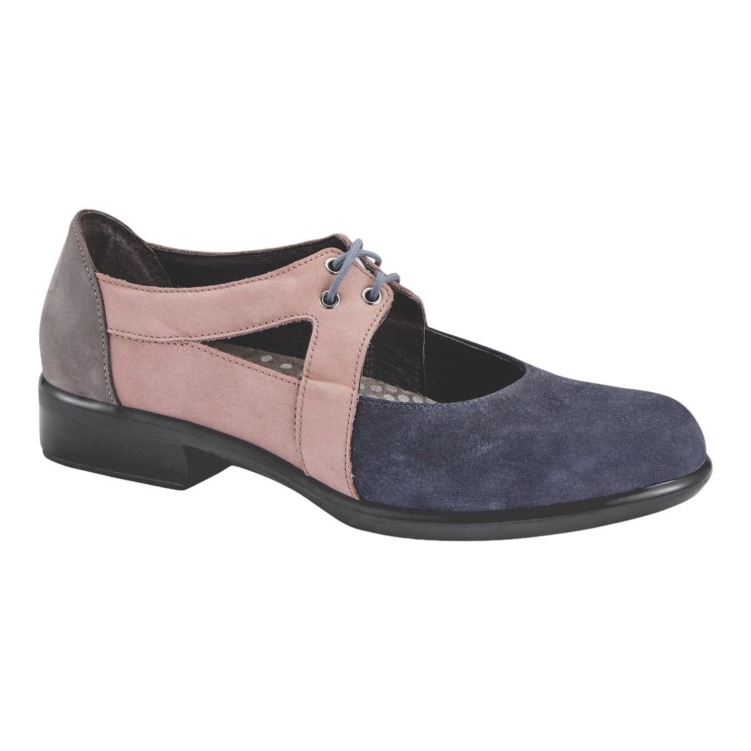 Naot - Alisio - Navy Velv/Mauve/Smoke Gray / M / 35