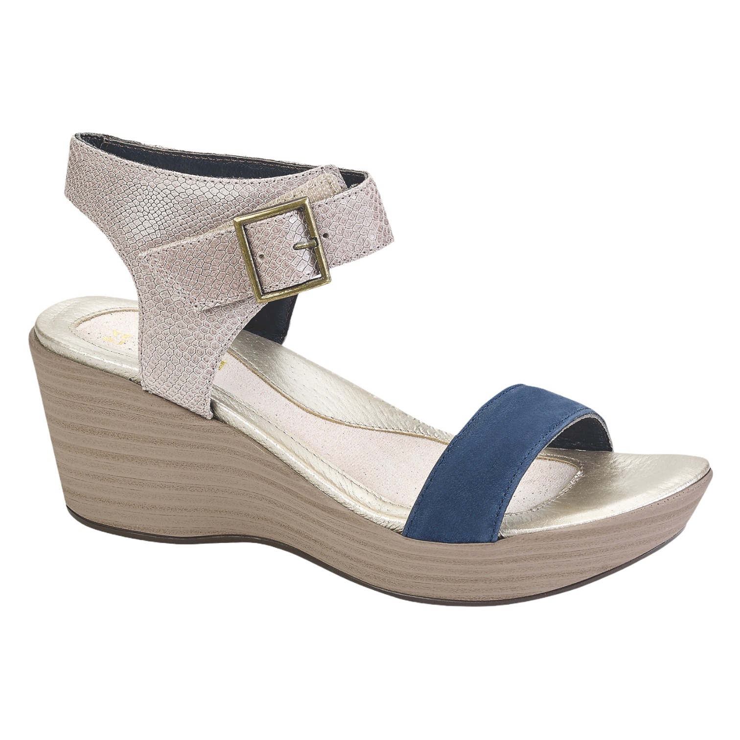 Naot - Caprice - Beige Liz Lthr/Navy Velv Nbk / M / 40