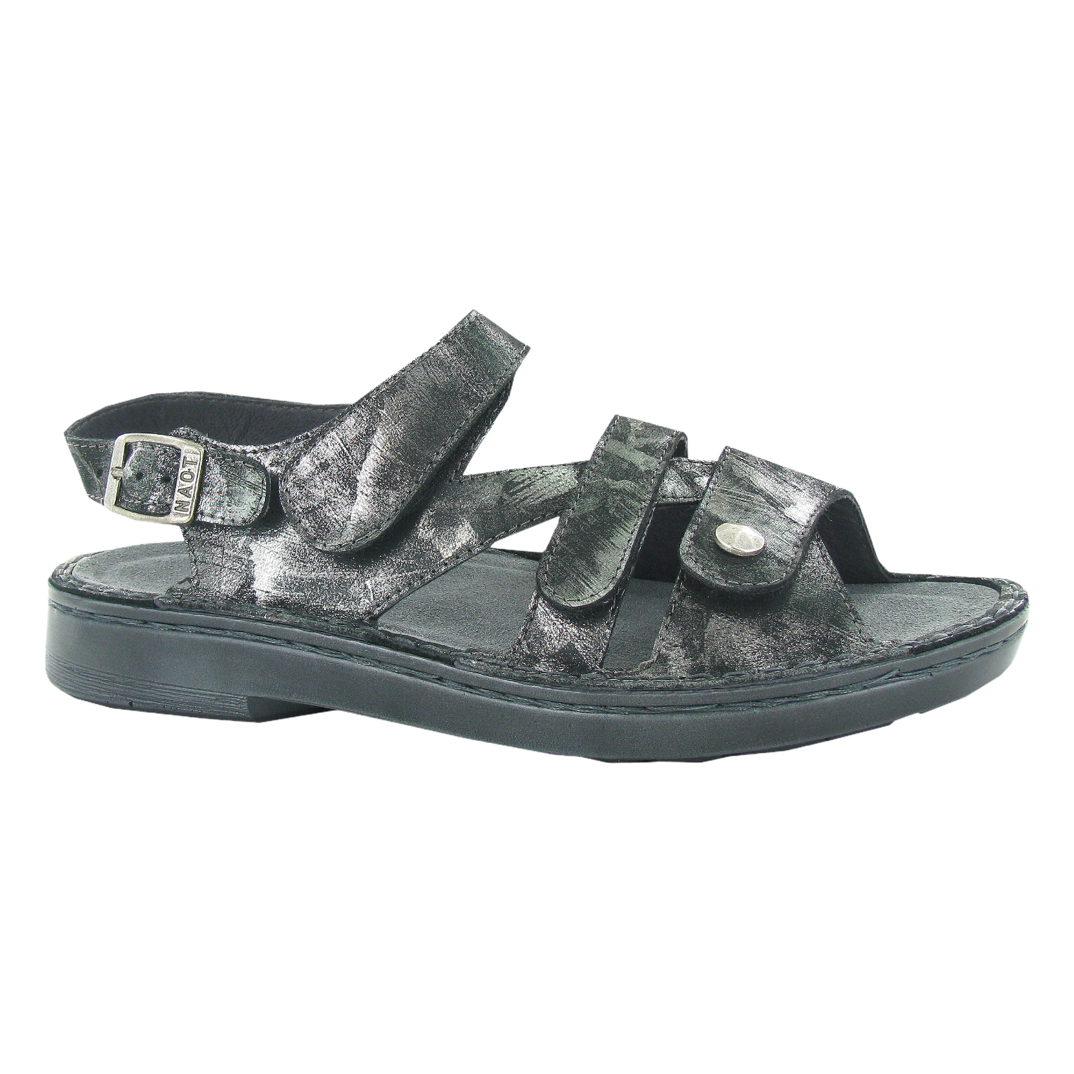 Naot - Fleur - Metallic Onyx Leather / M / 35