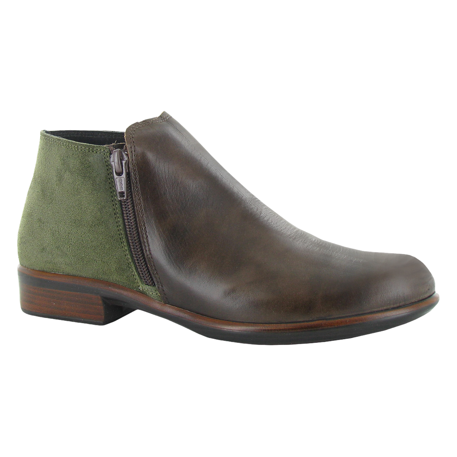 Naot - Helm - Pecan Brown/Oily Olive Suede / M / 35