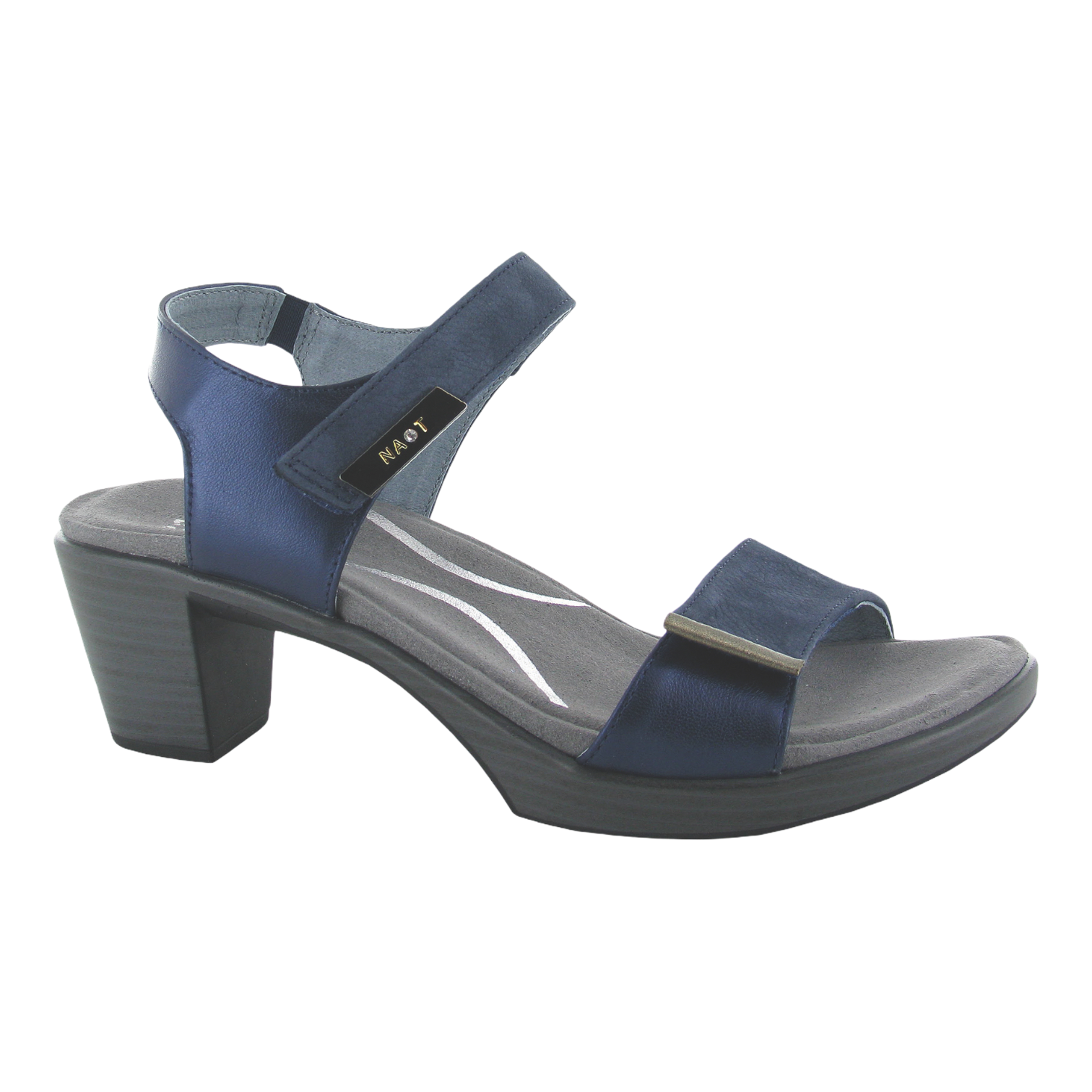 Naot - Intact - Navy Velvet/Polar Lthr/Pewter / M / 36