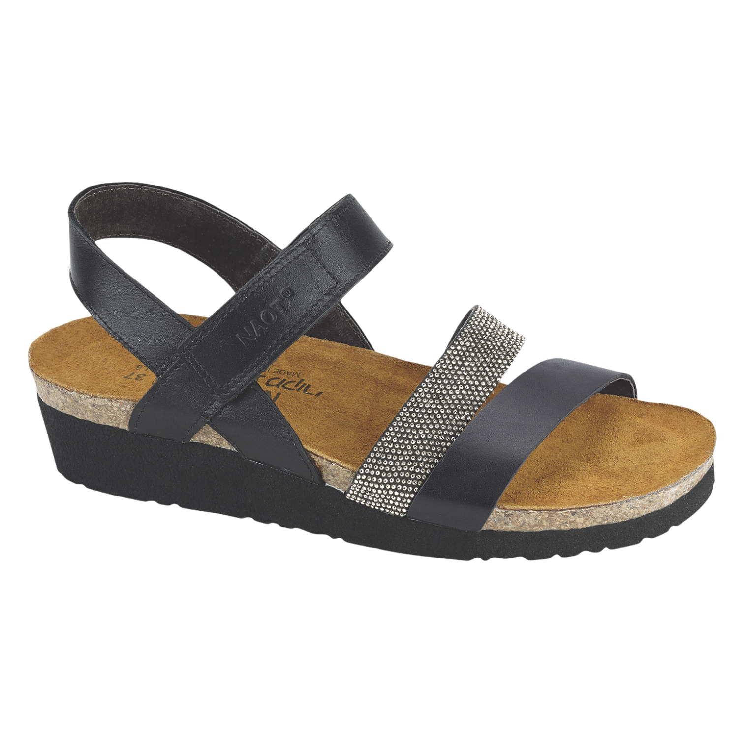 Naot - Krista - Black Matte Lth/Chrome Studded / M / 35