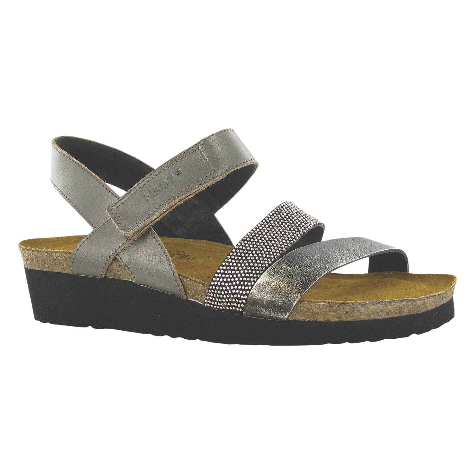 Naot - Krista - Pewter/Metal/Chrome Studded / M / 35