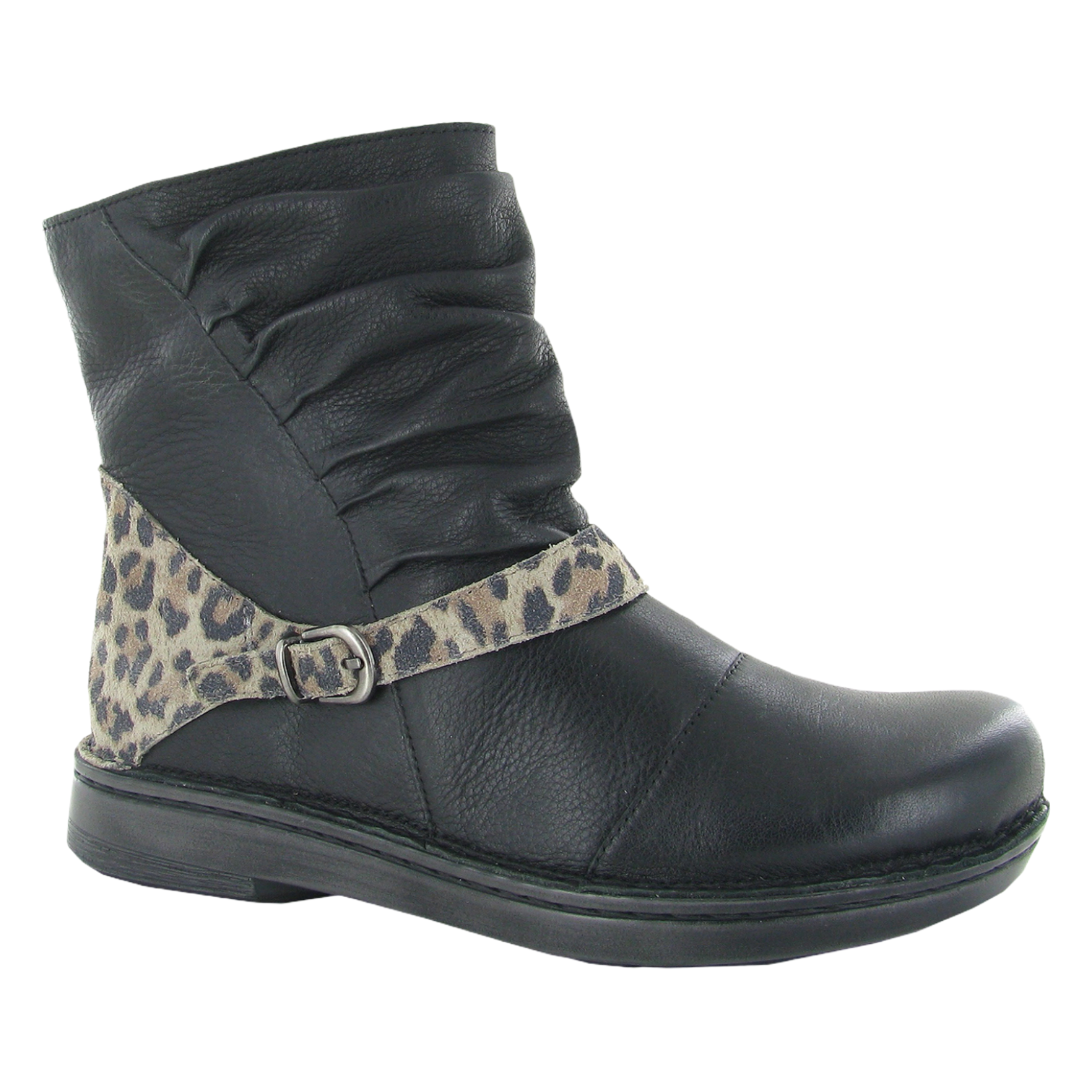 Naot - Lorca - Soft Blk Lthr/Cheetah Suede / M / 35
