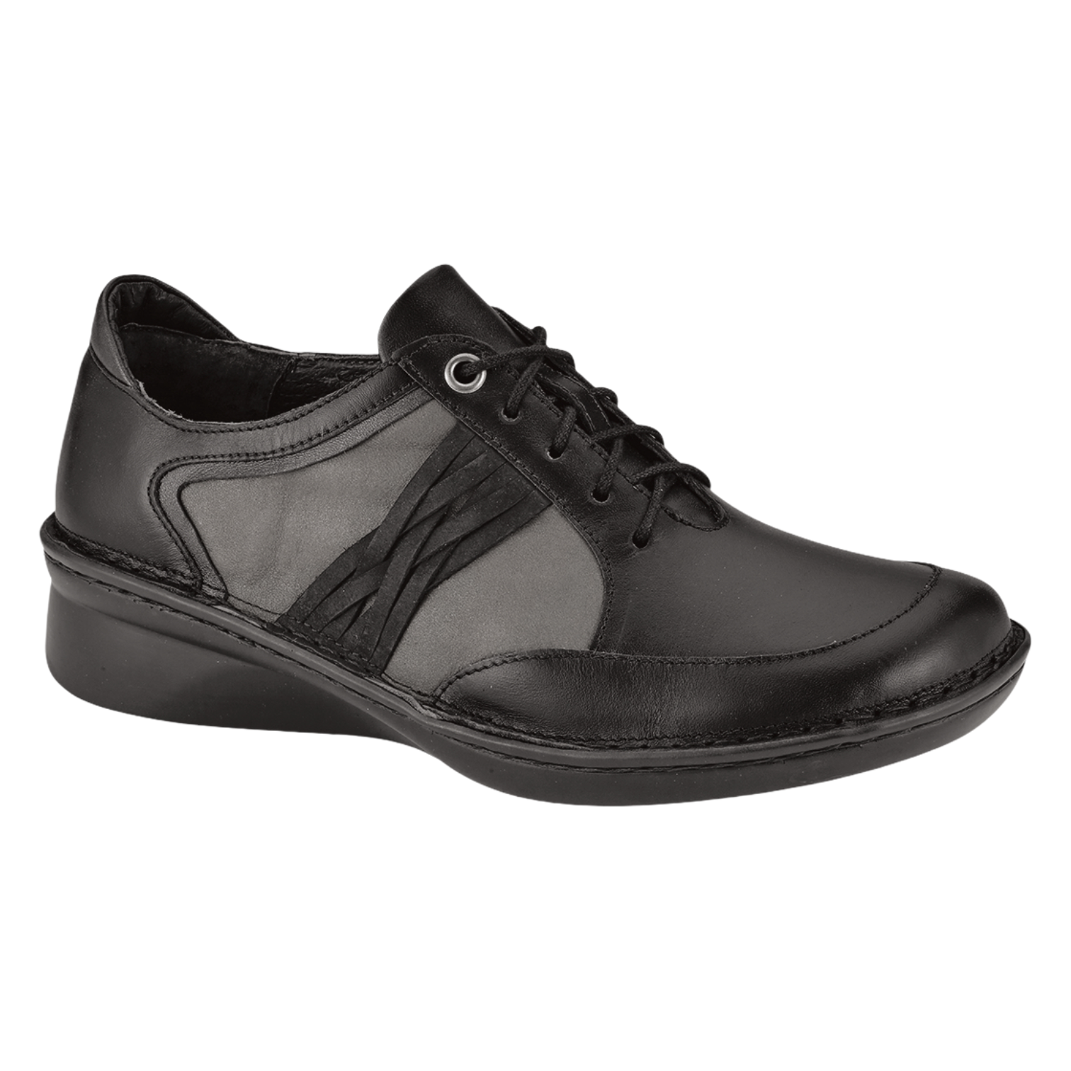Naot - Mezzo - Black/Gray/Black Velvet / M / 35