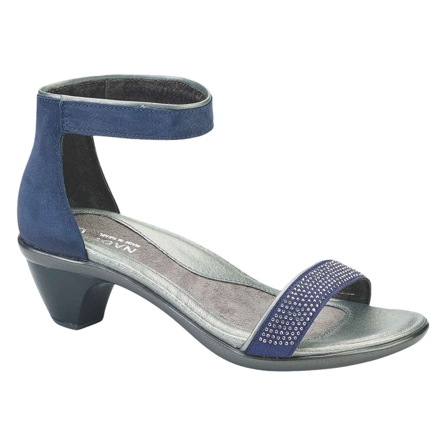 Naot - Progress - Navy Velvet/Sterling/Sterling / 36