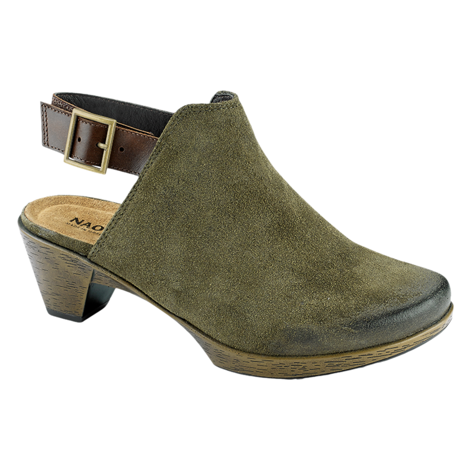 Naot - Upgrade - Brushed Oily Olive/Pecan Brown / M / 36