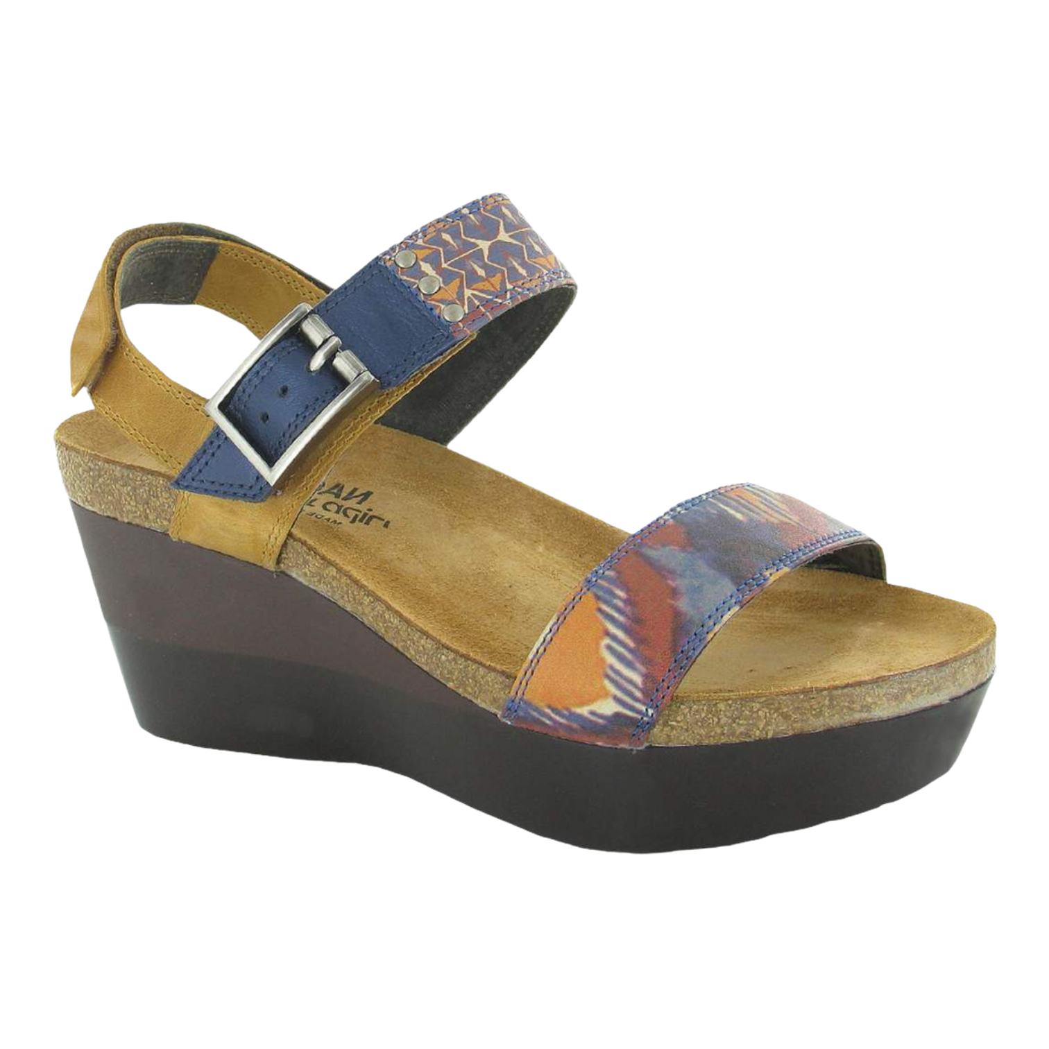 Naot - Alpha - Oily Dune/Yellow Blue Print / M / 42