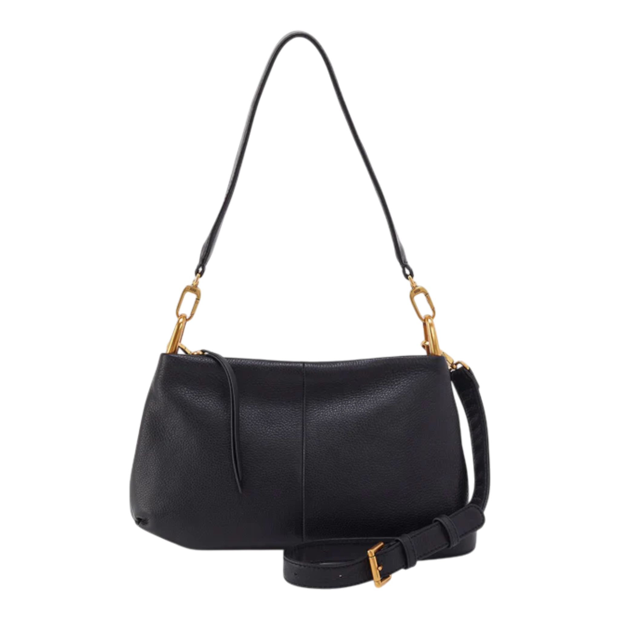 HOBO - Advance Shoulder Bag - Black Pebbled