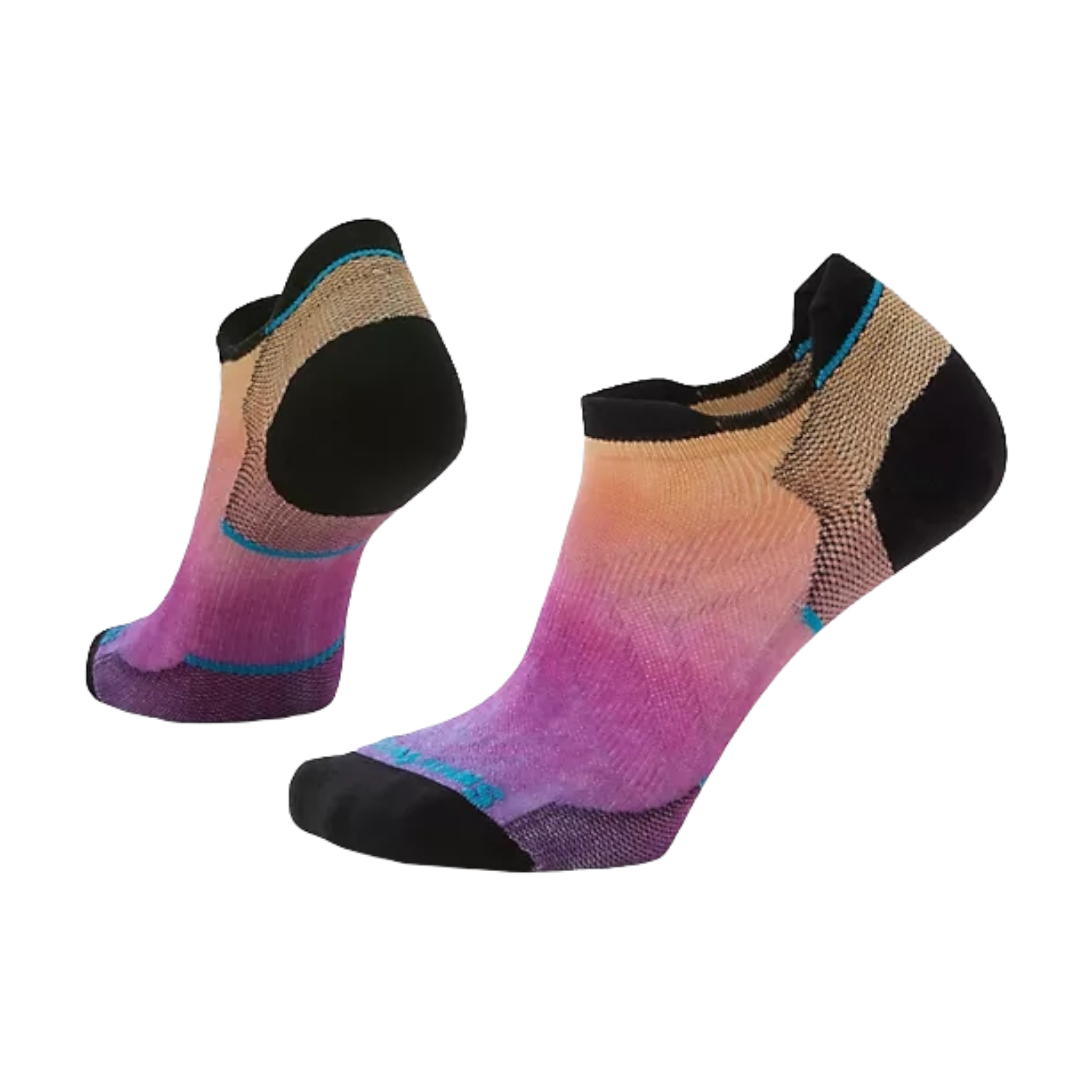 Smartwool - Women's Run Zero Cushion Ombre Print Low Ankle Socks - Tandoori Orange / S